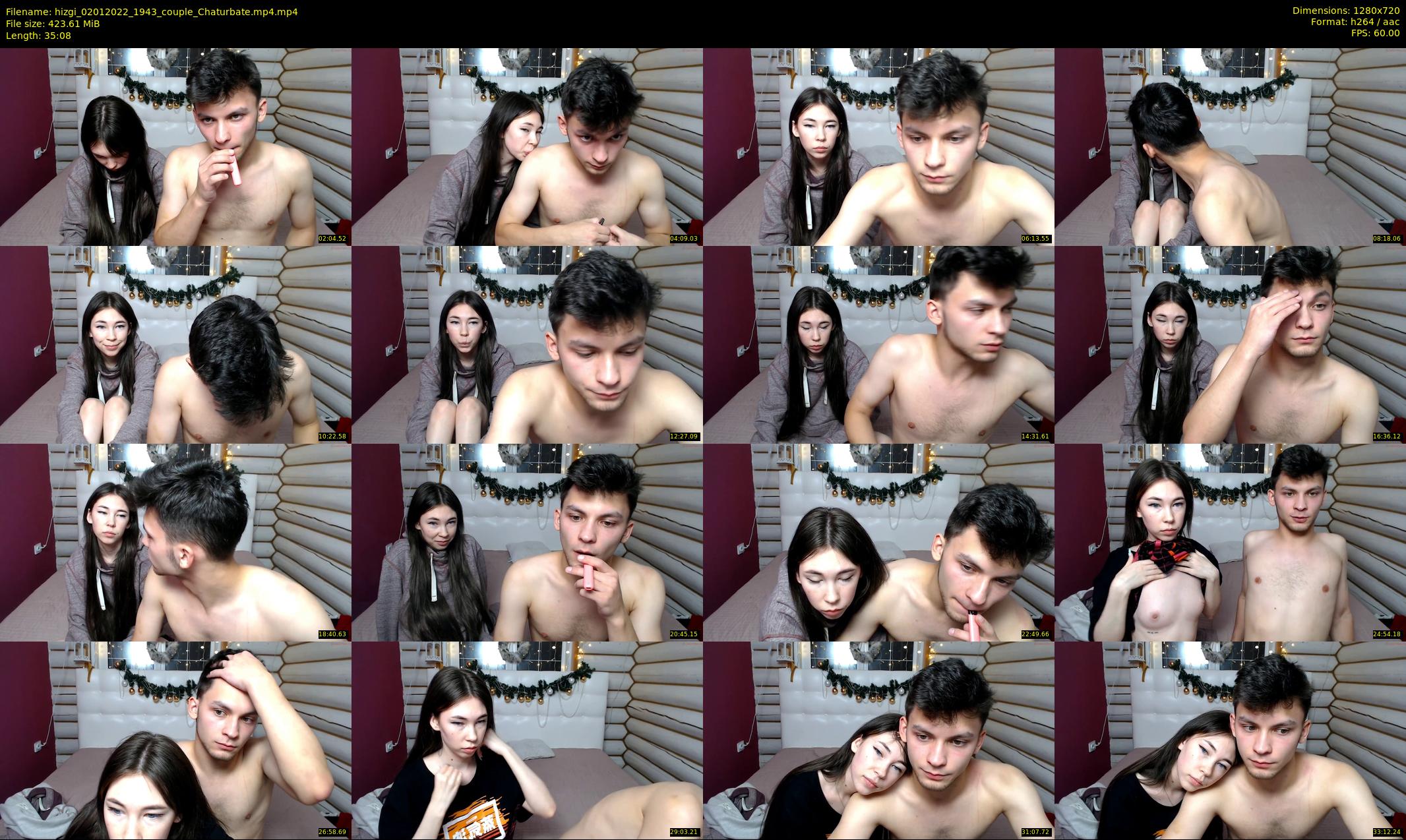 hizgi — 36 minute Chaturbate couple cam show recording, 720p, Jan 2, 2022