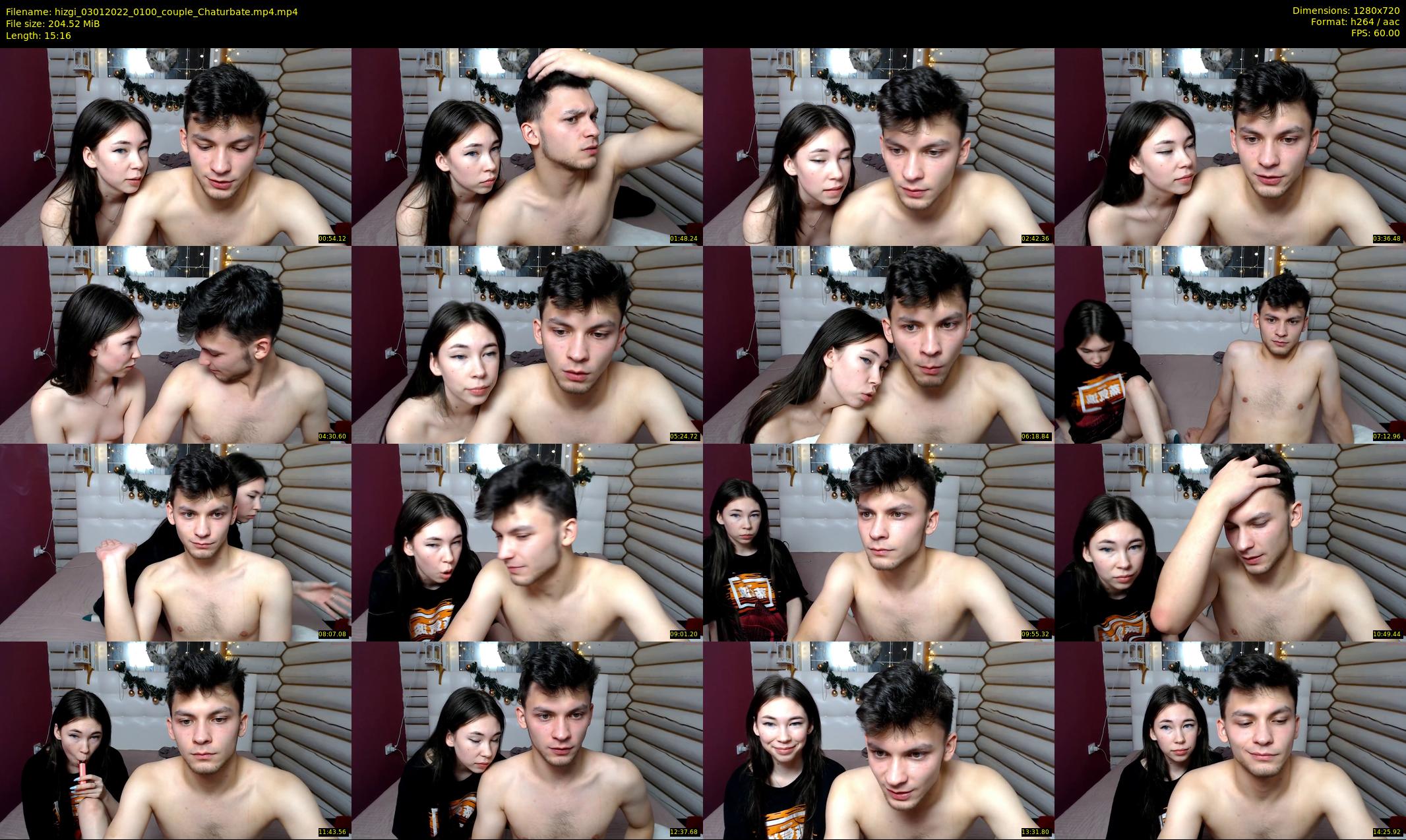 hizgi — 16 minute Chaturbate couple cam show recording, 720p, Jan 3, 2022