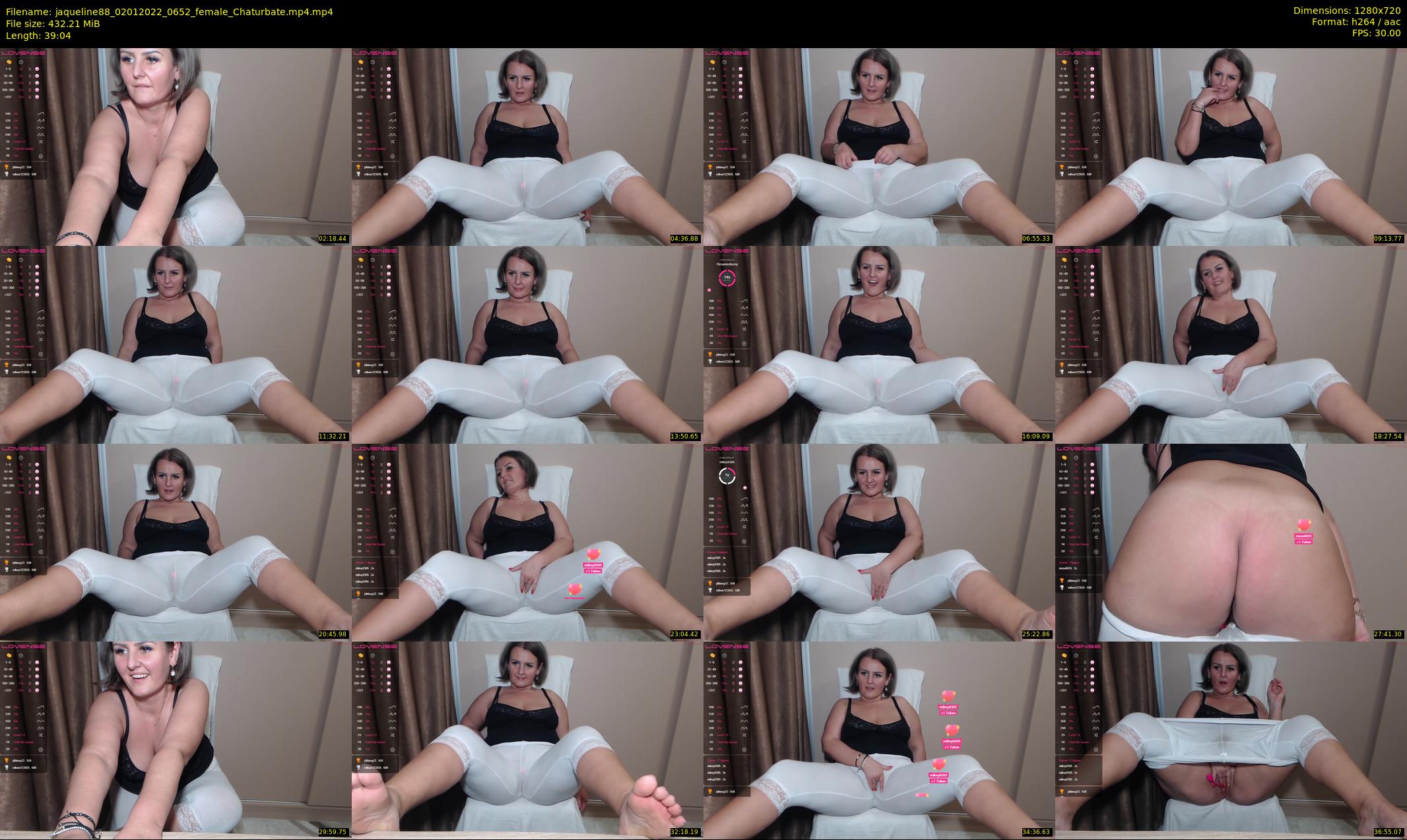jaqueline88 — 40 minute Chaturbate female cam show recording, 720p, Jan 2, 2022