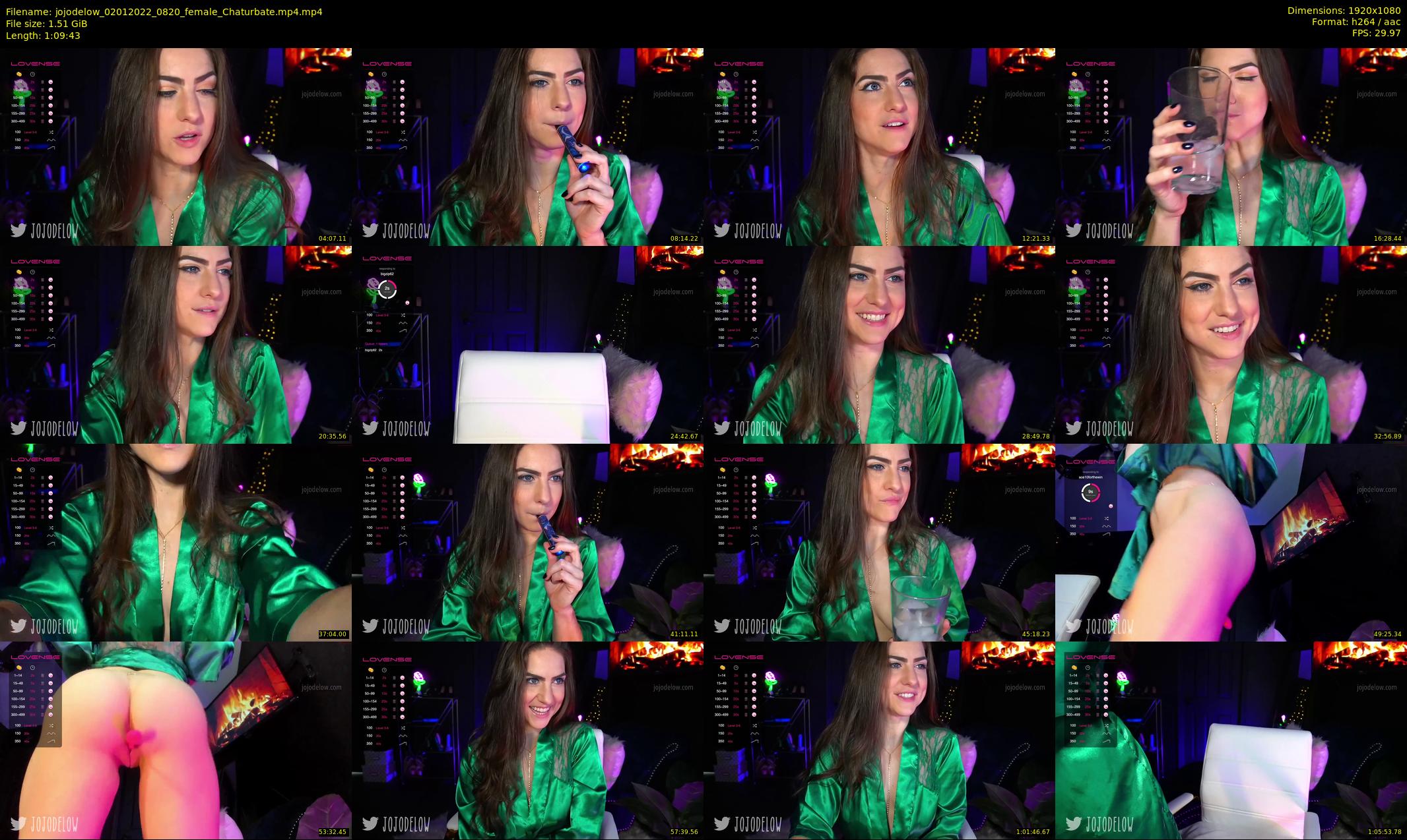 jojodelow — 70 minute Chaturbate female cam show recording, 1080p, Jan 2, 2022