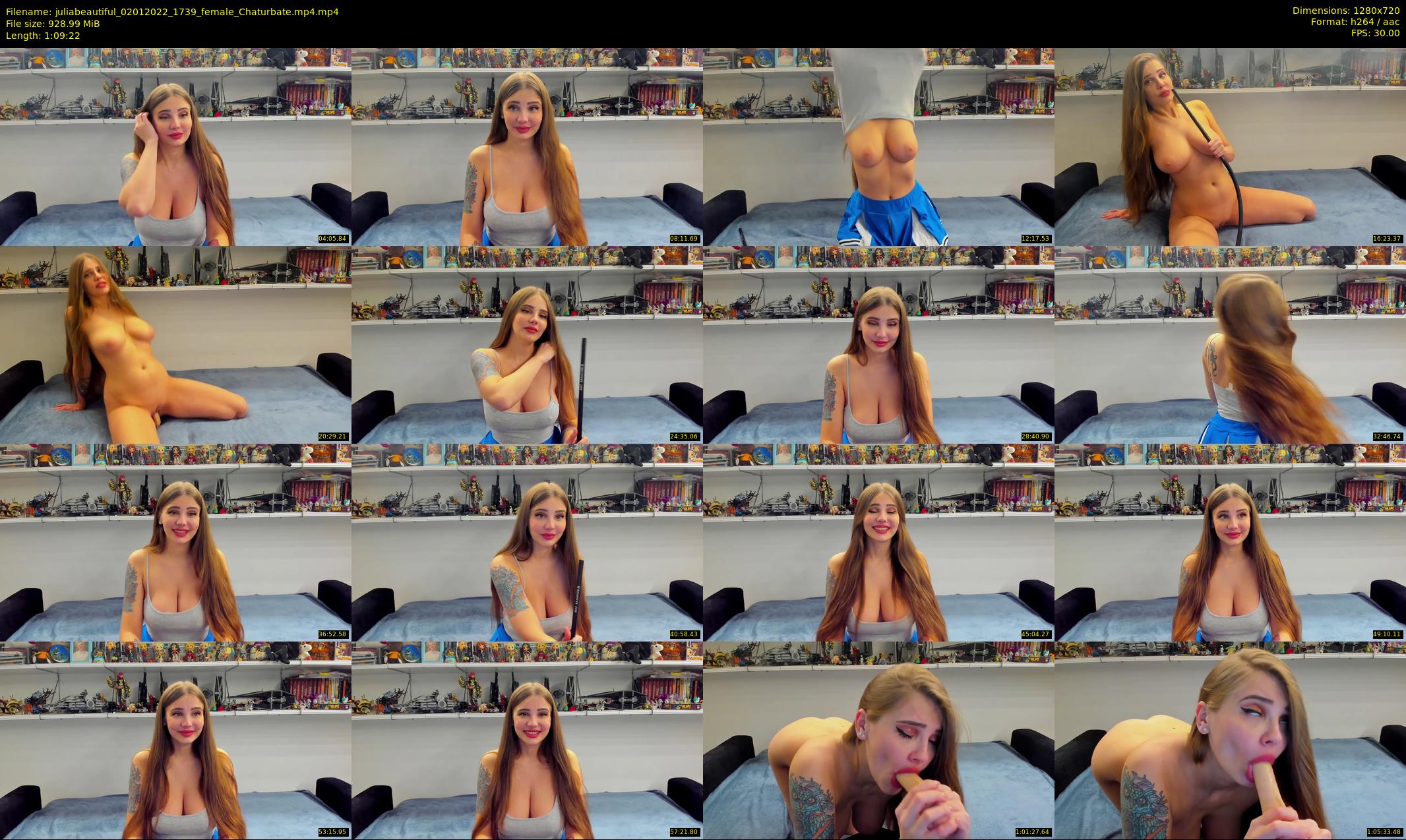 juliabeautiful — 70 minute Chaturbate female cam show recording, 720p, Jan 2, 2022