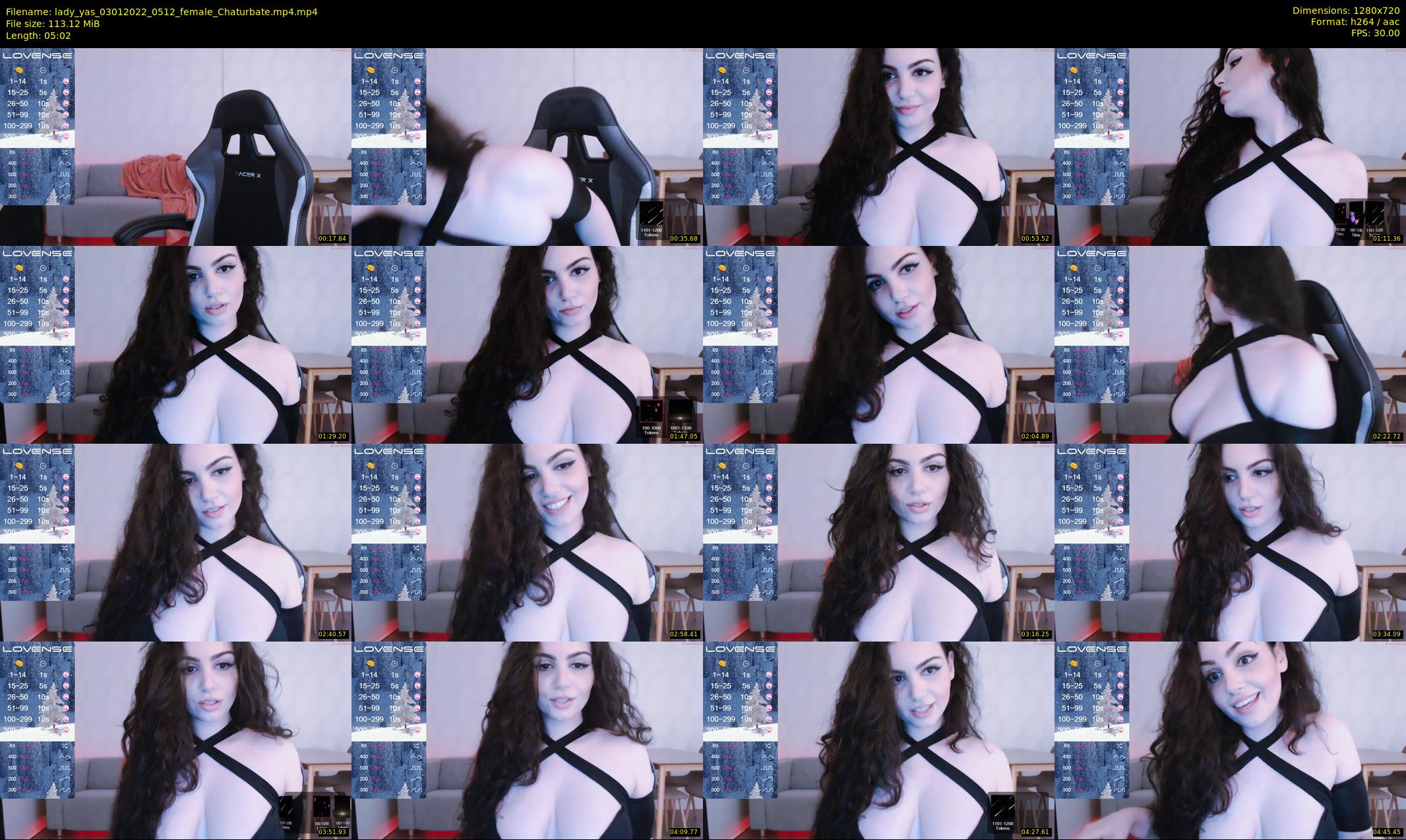 lady_yas — 6 minute Chaturbate female cam show recording, 720p, Jan 3, 2022