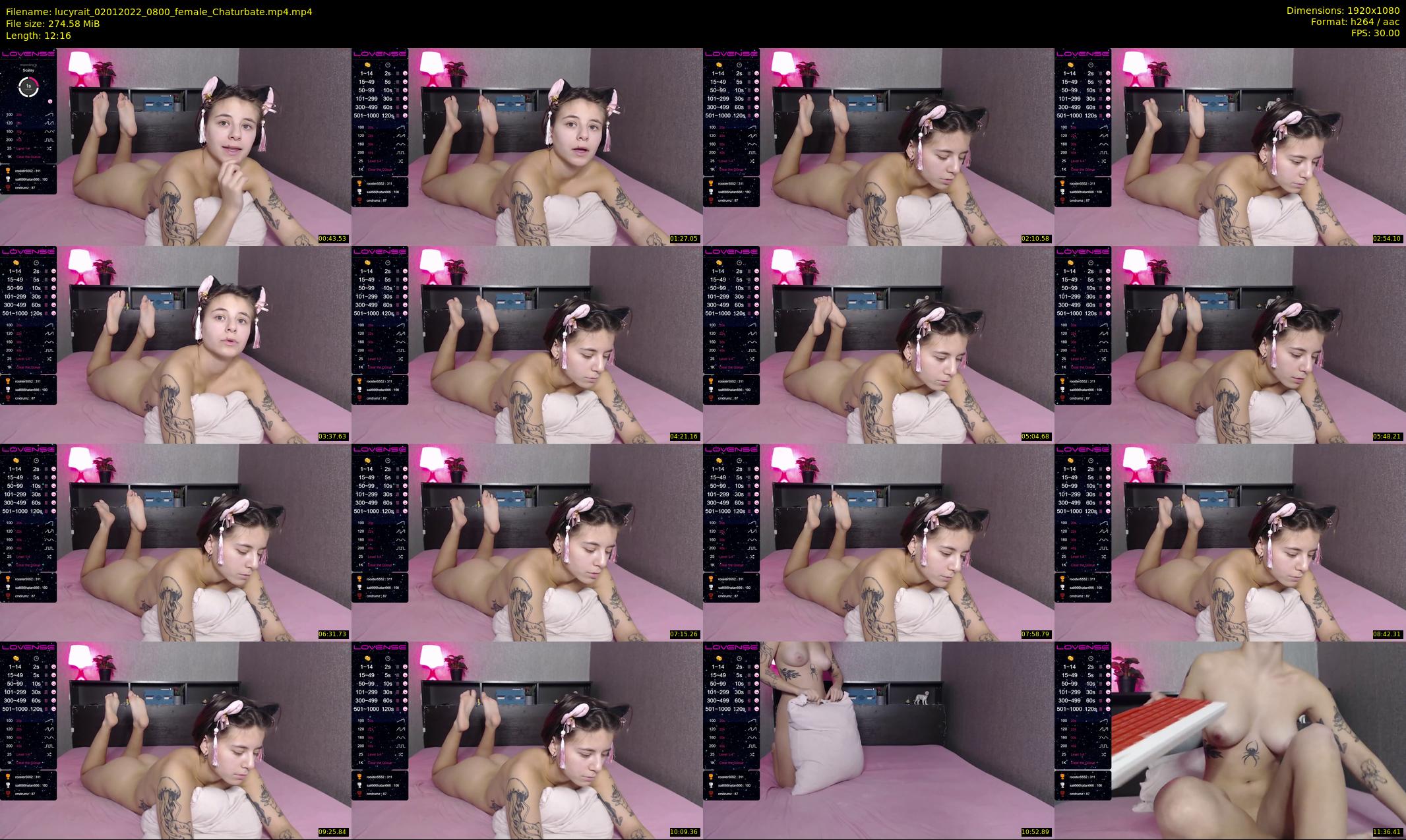 lucyrait — 13 minute Chaturbate female cam show recording, 1080p, Jan 2, 2022