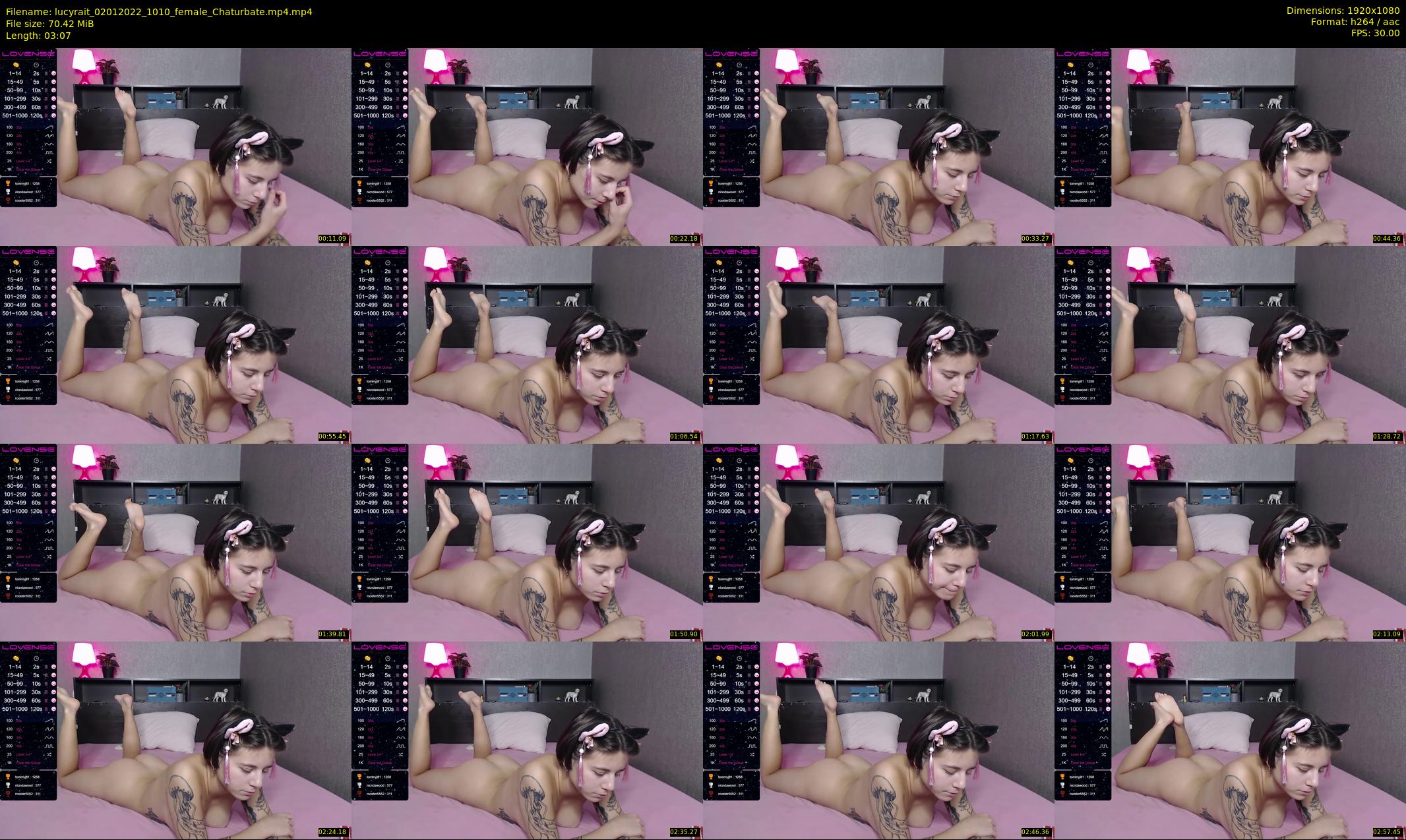 lucyrait — 4 minute Chaturbate female cam show recording, 1080p, Jan 2, 2022
