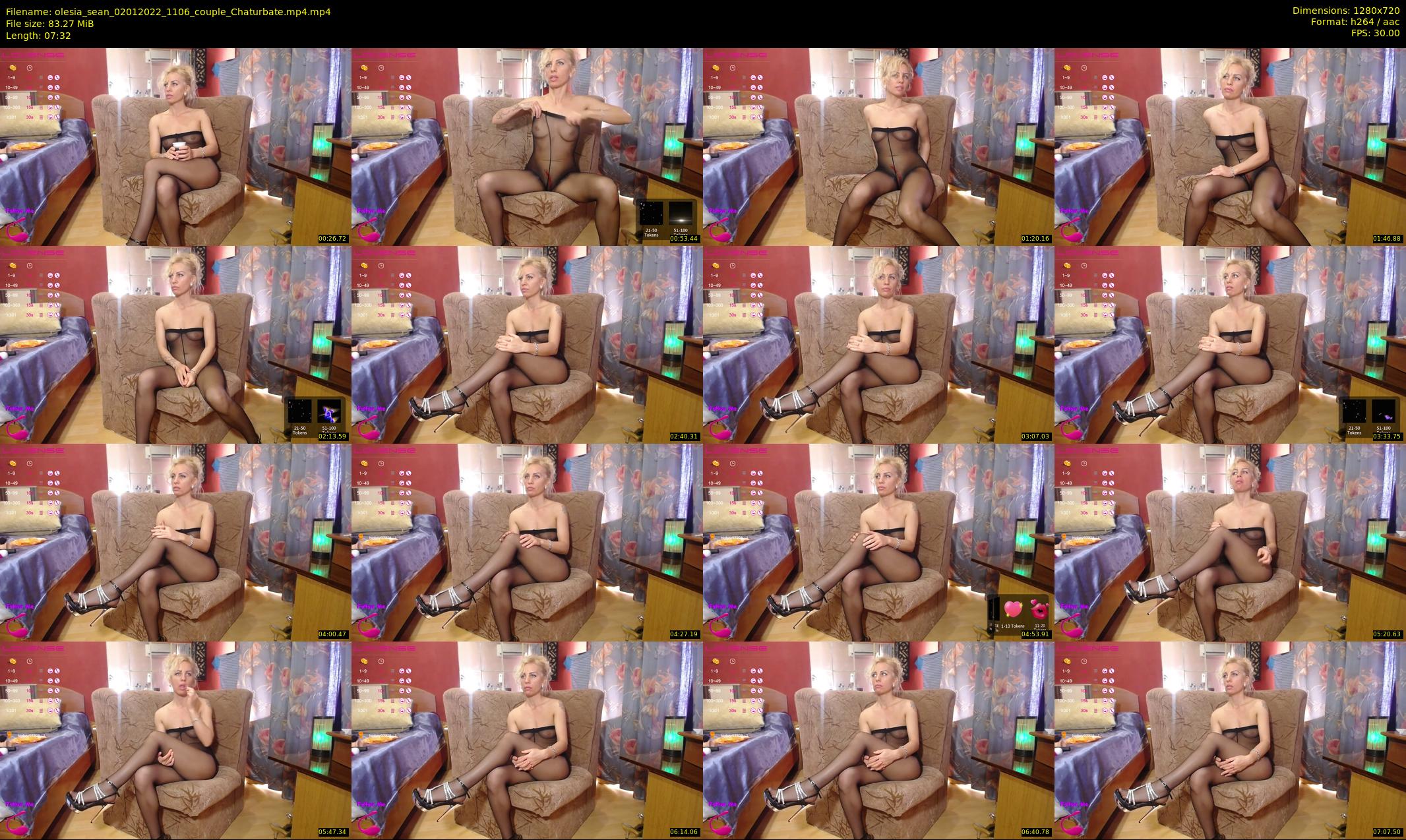 olesia_sean — 8 minute Chaturbate couple cam show recording, 720p, Jan 2, 2022