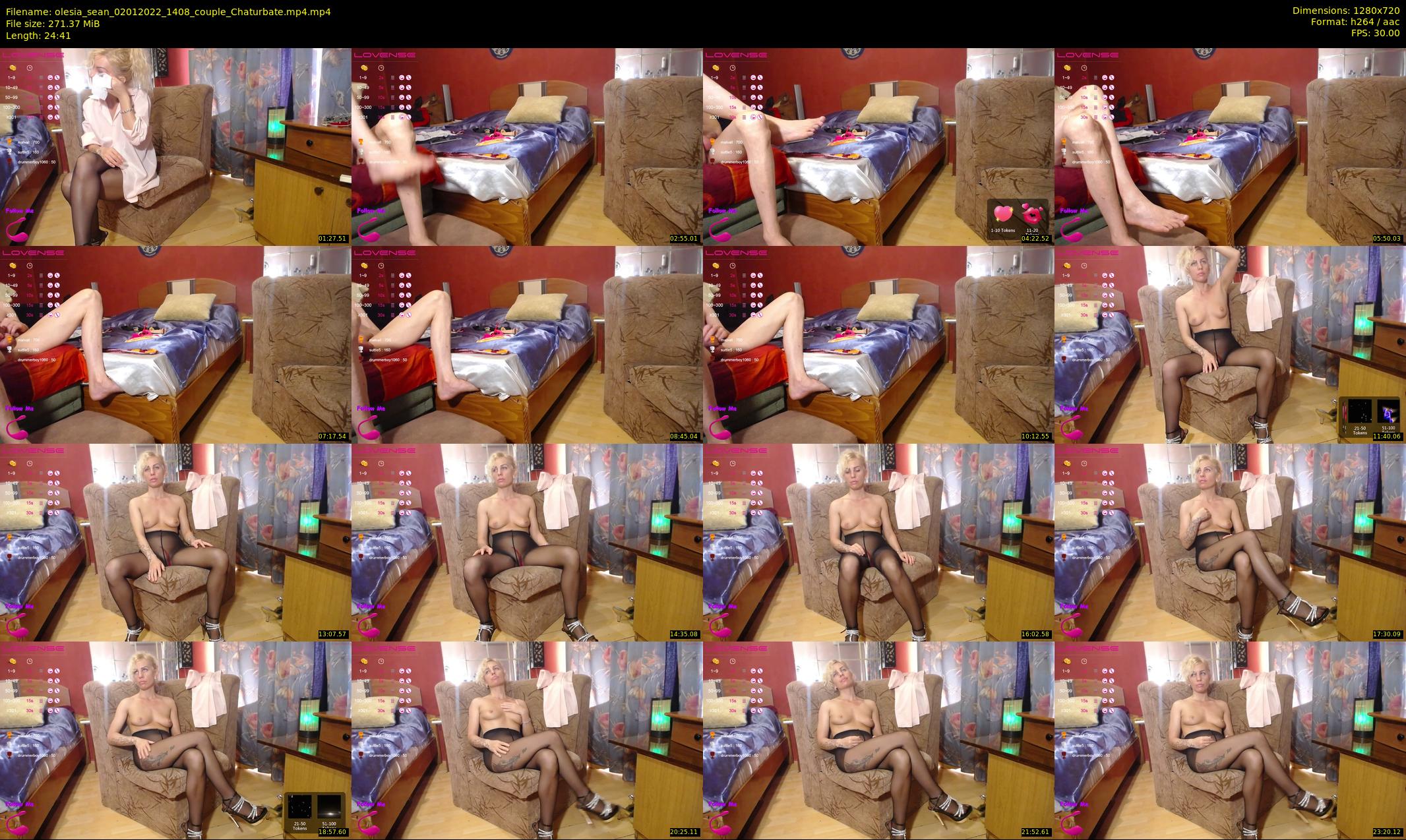 olesia_sean — 25 minute Chaturbate couple cam show recording, 720p, Jan 2, 2022