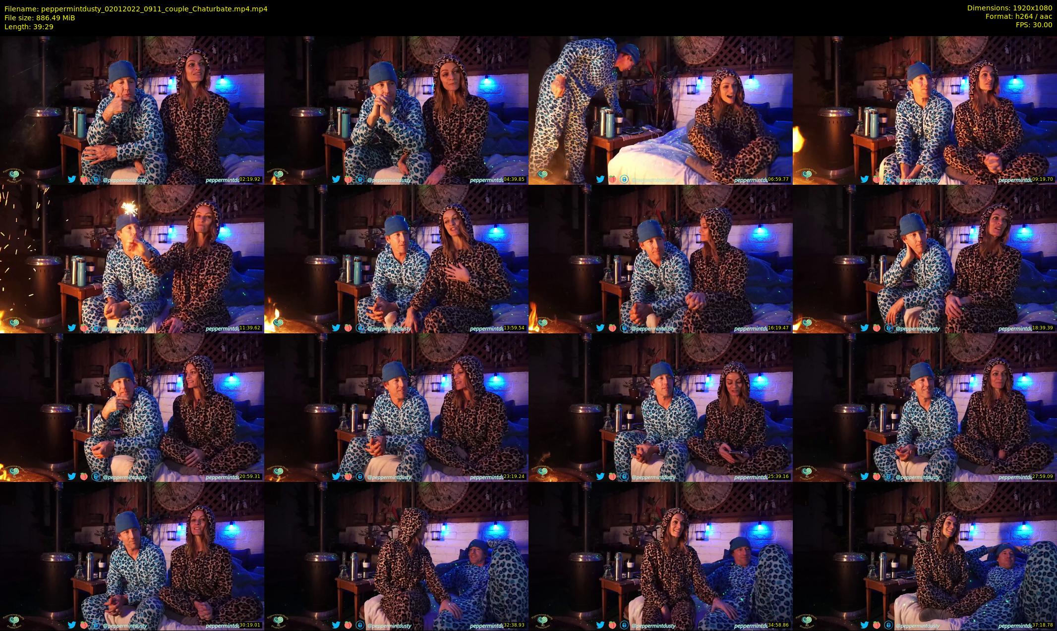 peppermintdusty — 40 minute Chaturbate couple cam show recording, 1080p, Jan 2, 2022