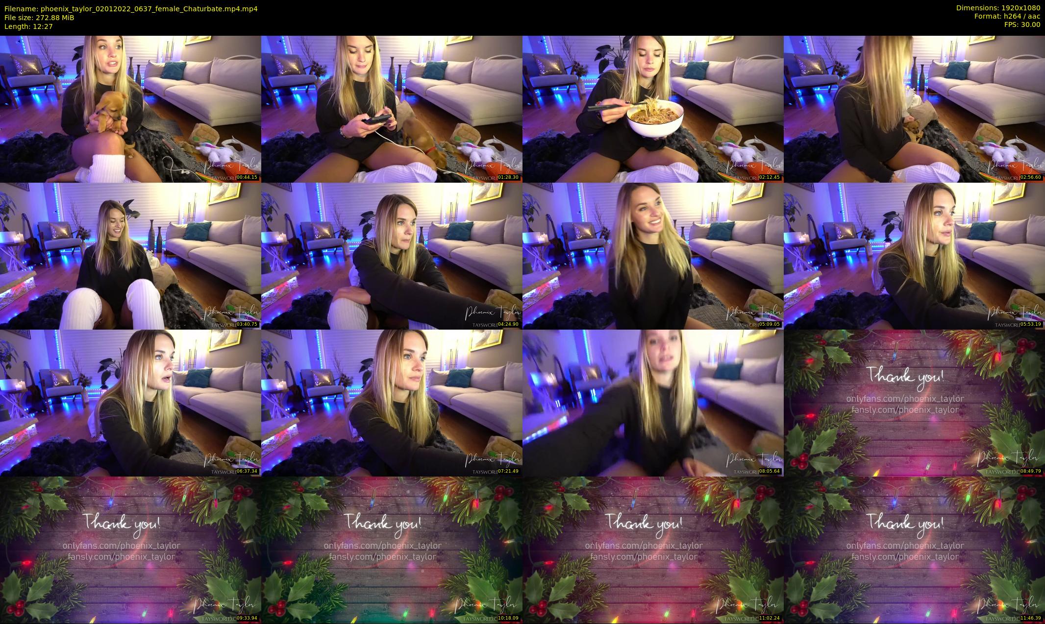 phoenix_taylor — 13 minute Chaturbate female cam show recording, 1080p, Jan 2, 2022