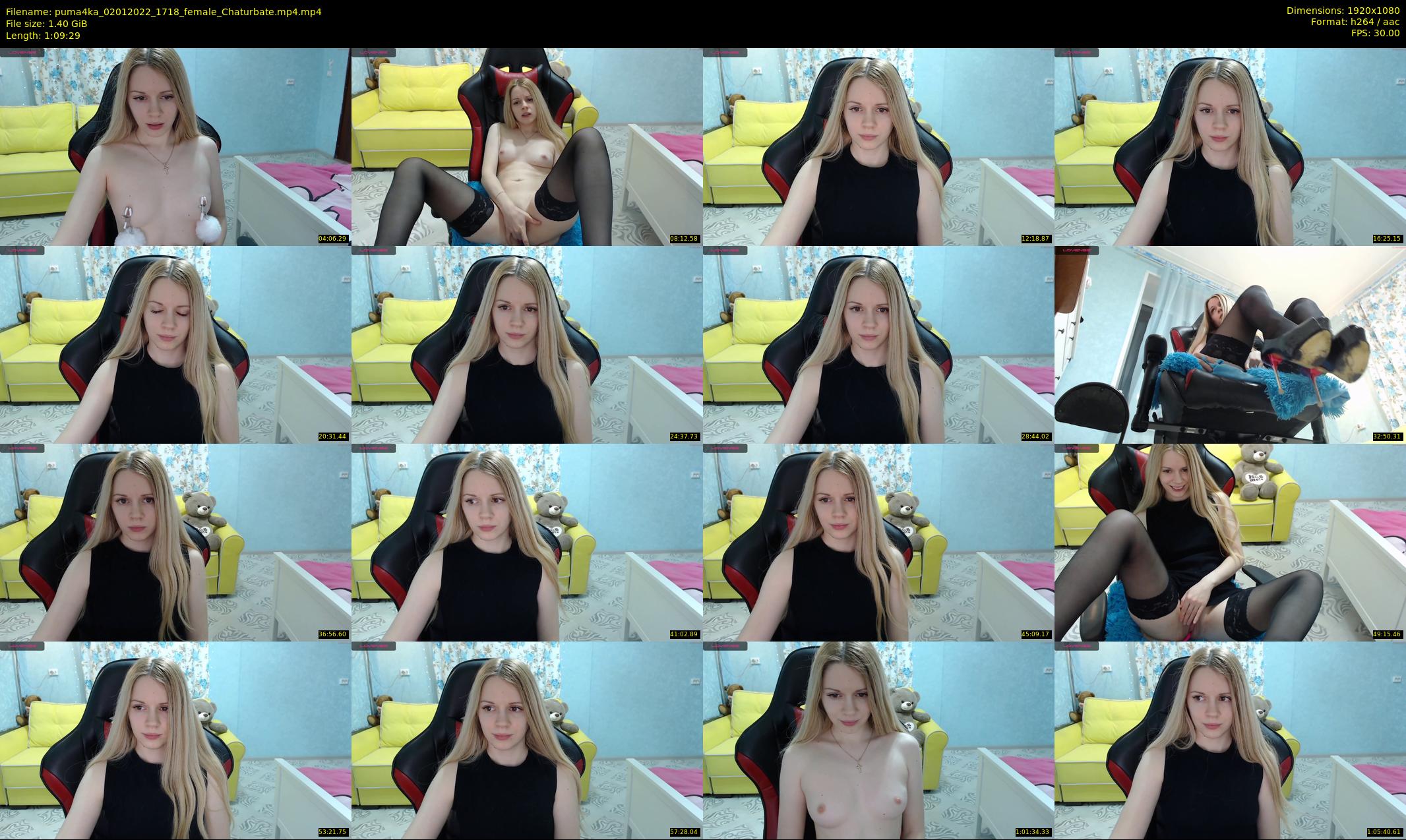 puma4ka — 70 minute Chaturbate female cam show recording, 1080p, Jan 2, 2022
