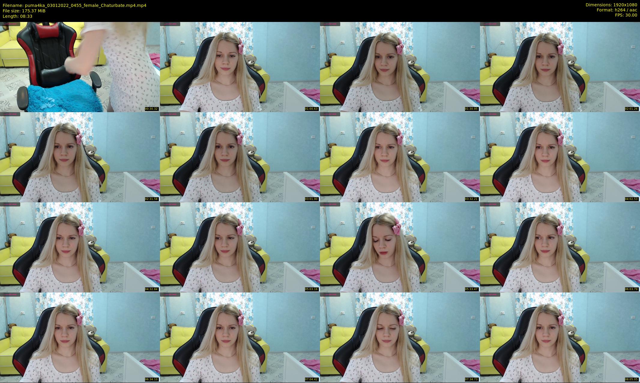 puma4ka — 9 minute Chaturbate female cam show recording, 1080p, Jan 3, 2022