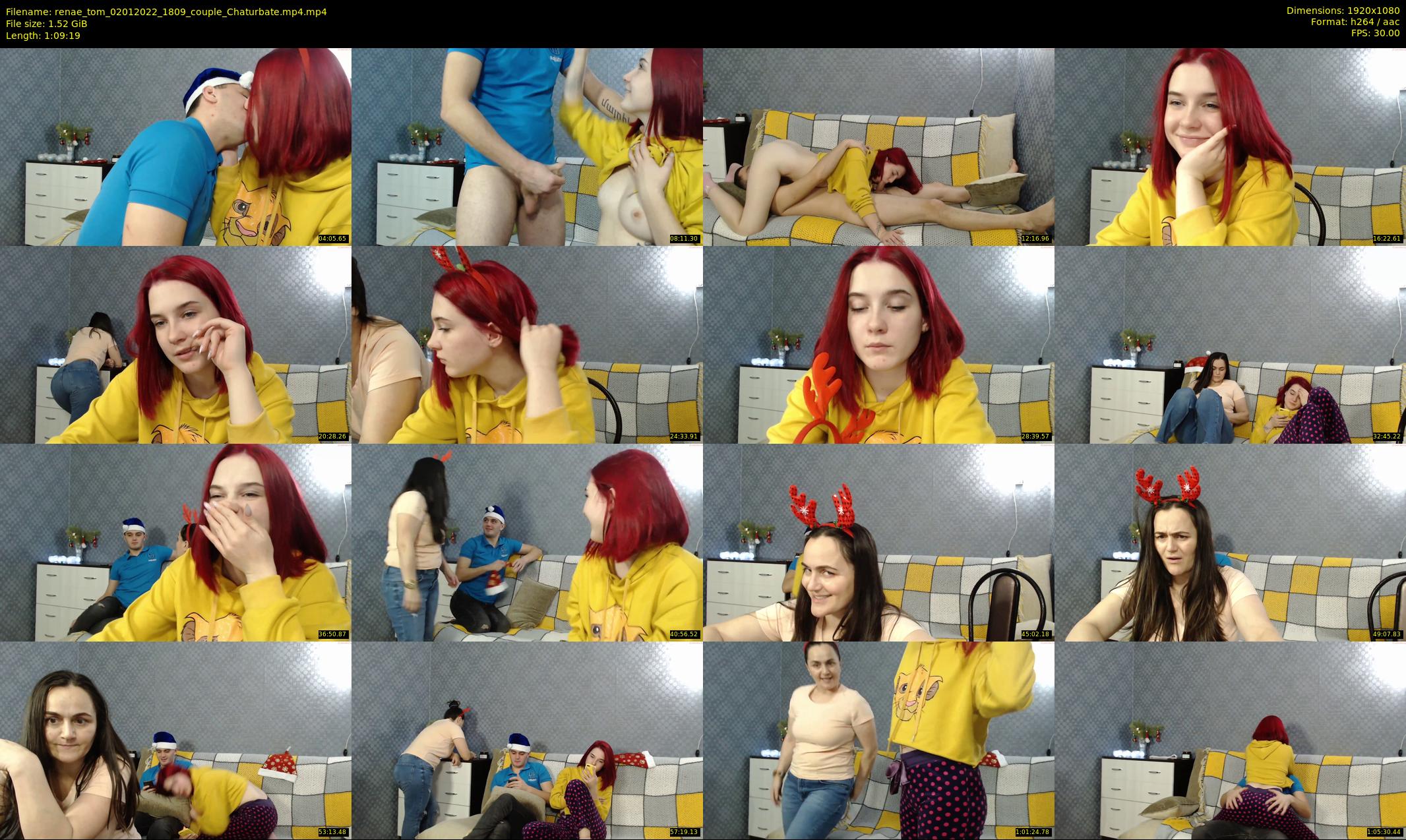 renae_tom — 70 minute Chaturbate couple cam show recording, 1080p, Jan 2, 2022