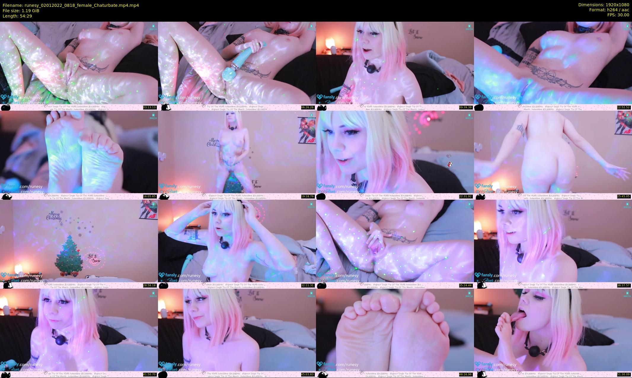 runesy — 55 minute Chaturbate female cam show recording, 1080p, Jan 2, 2022