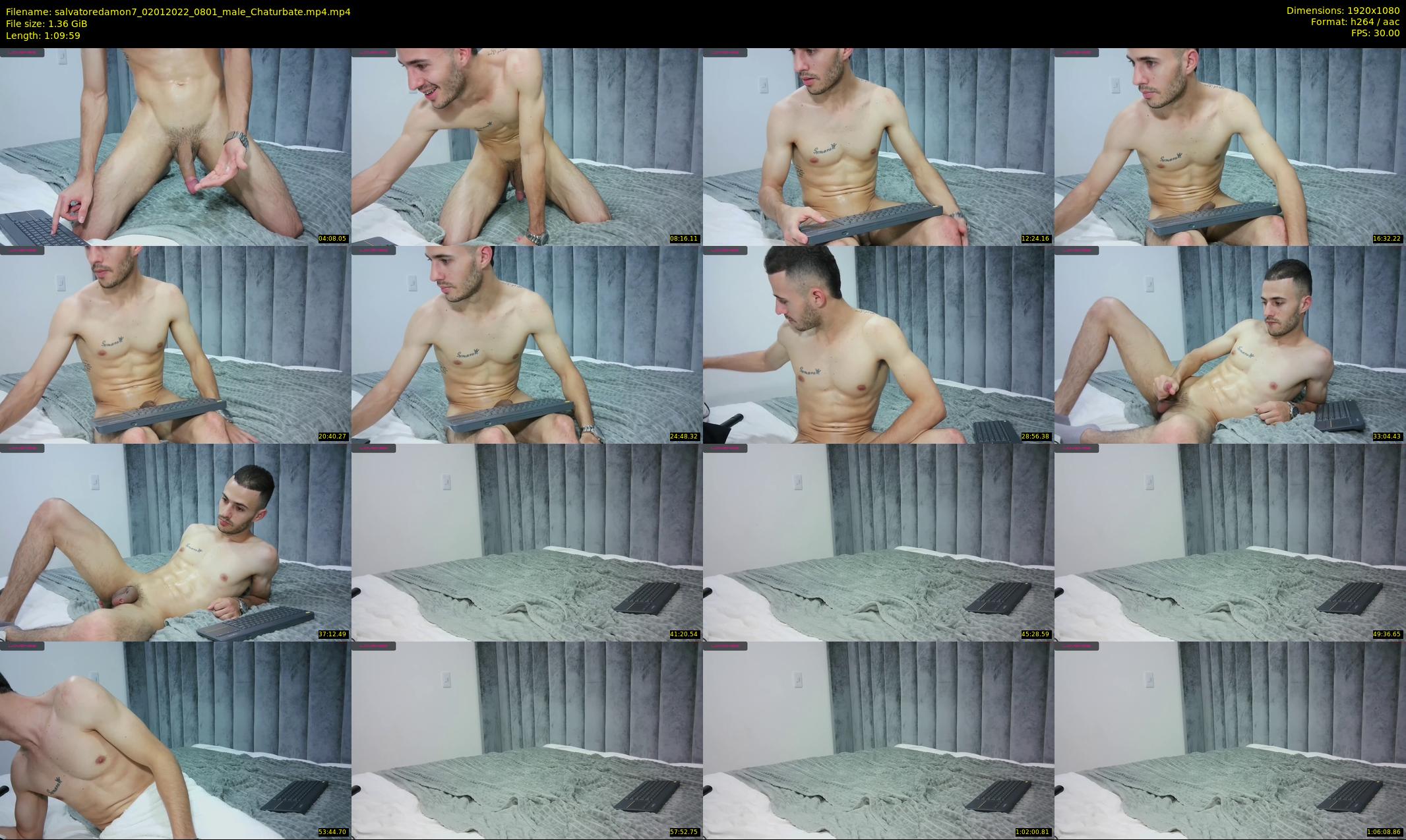 salvatoredamon7 — 70 minute Chaturbate male cam show recording, 1080p, Jan 2, 2022