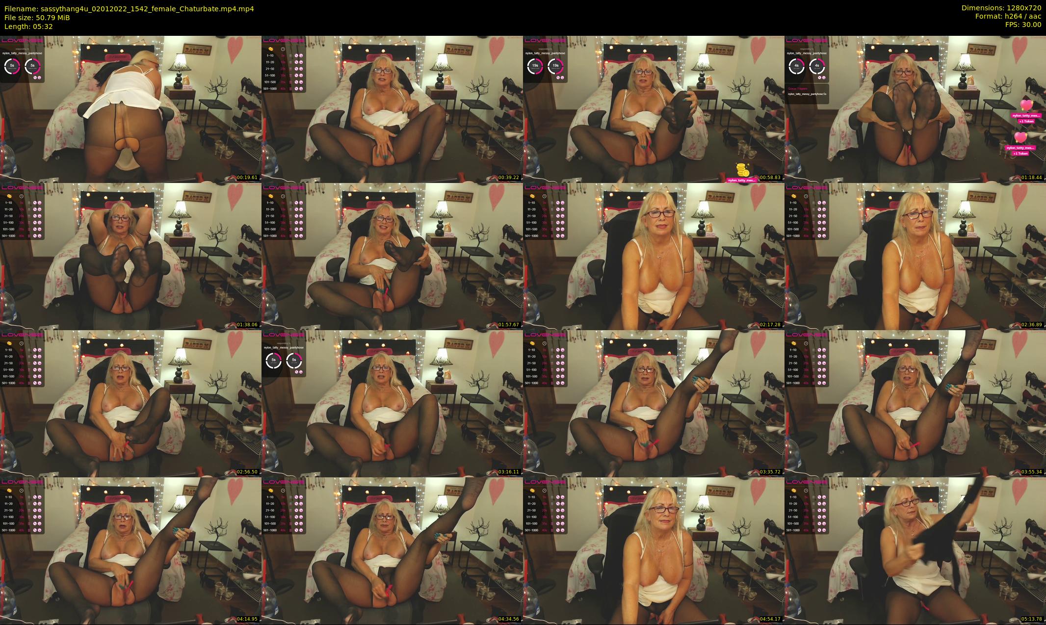 sassythang4u — 6 minute Chaturbate female cam show recording, 720p, Jan 2, 2022