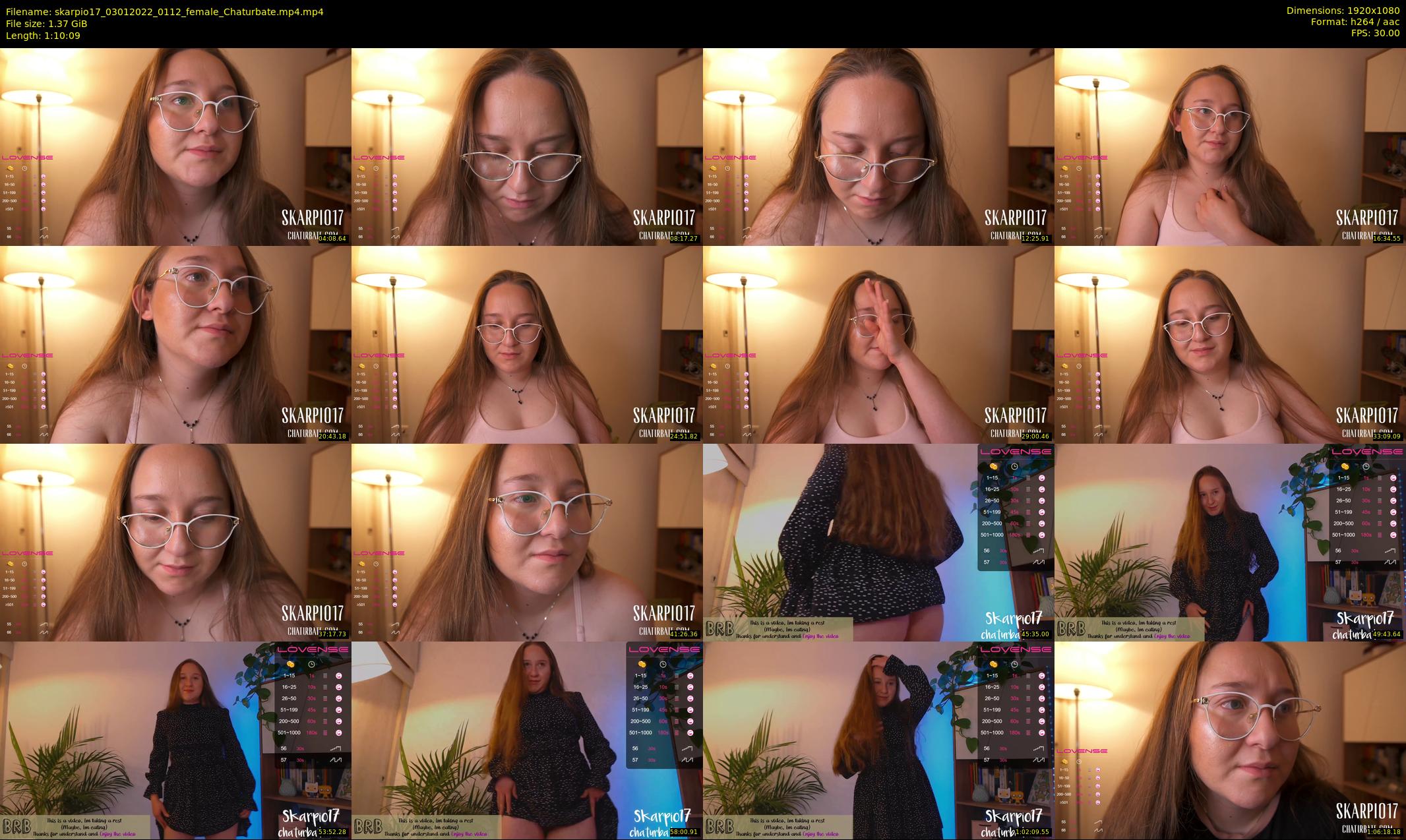 skarpio17 — 71 minute Chaturbate female cam show recording, 1080p, Jan 3, 2022