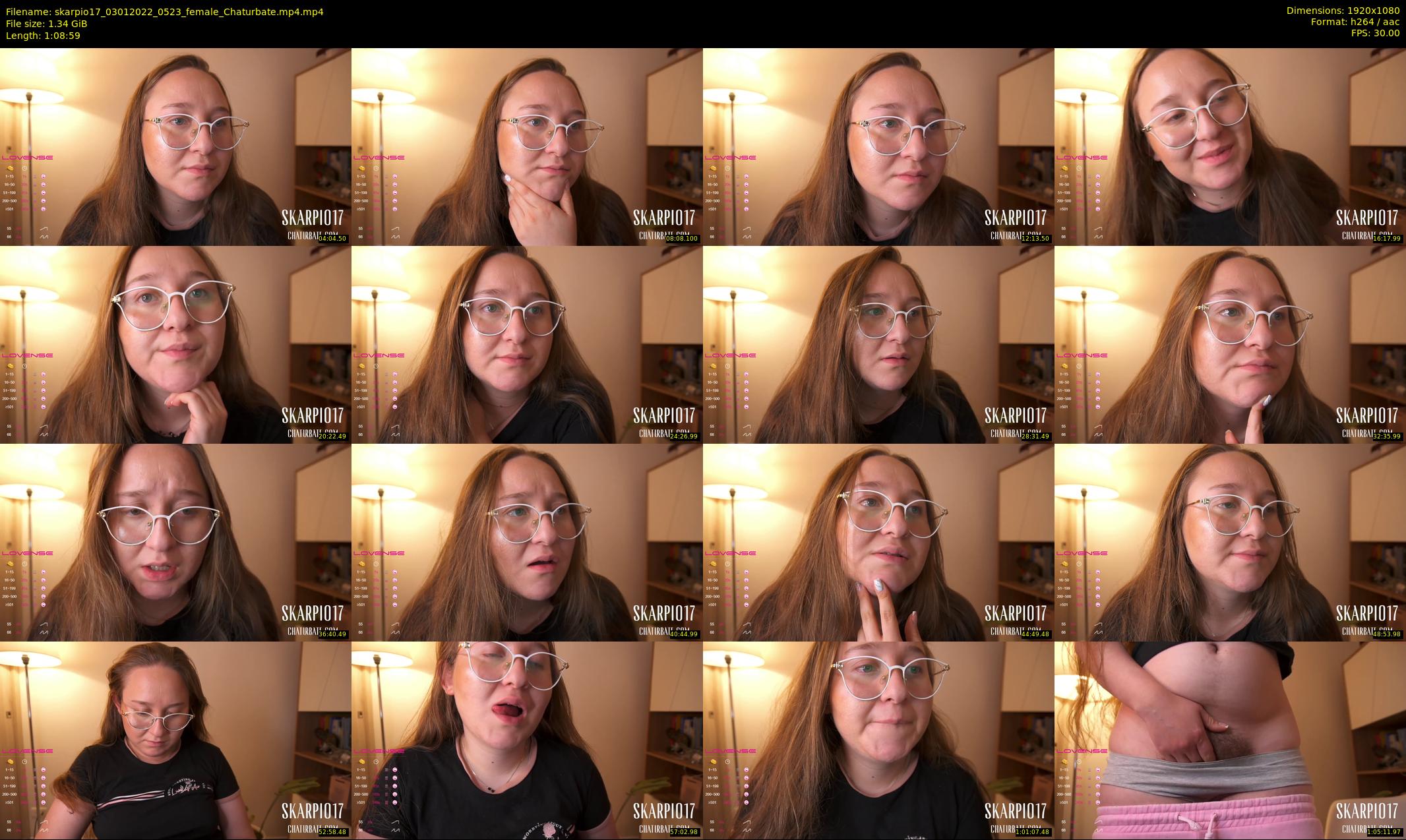 skarpio17 — 69 minute Chaturbate female cam show recording, 1080p, Jan 3, 2022