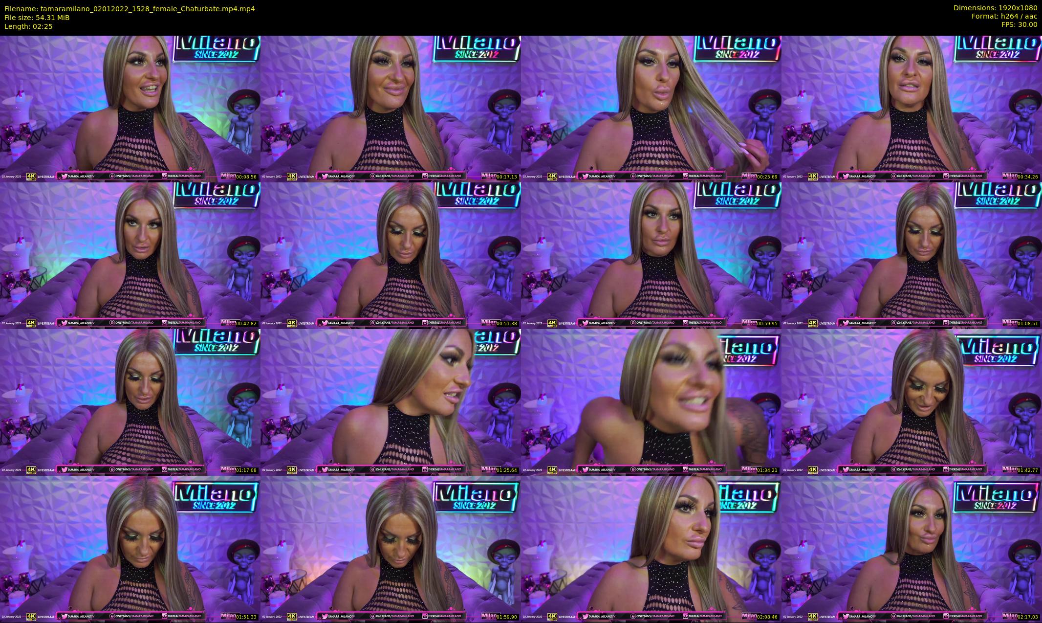tamaramilano — 3 minute Chaturbate female cam show recording, 1080p, Jan 2, 2022