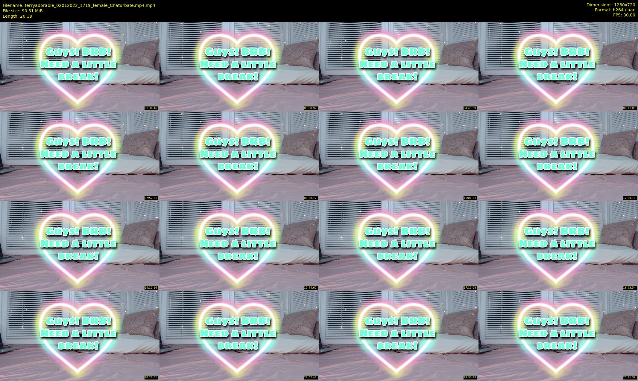 terryadorable — 27 minute Chaturbate female cam show recording, 720p, Jan 2, 2022