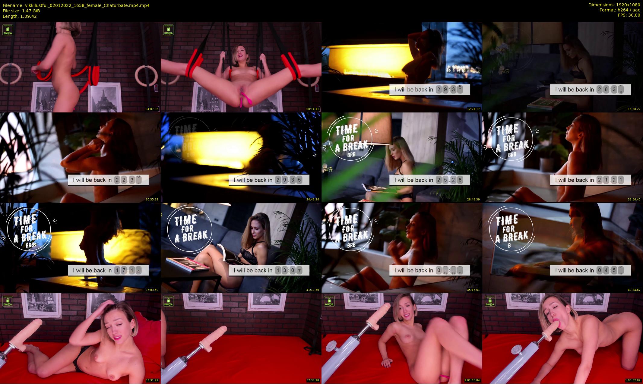 vikkilustful — 70 minute Chaturbate female cam show recording, 1080p, Jan 2, 2022