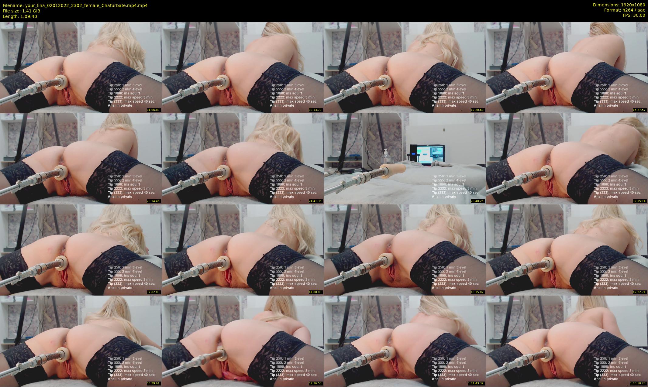 your_lina — 70 minute Chaturbate female cam show recording, 1080p, Jan 2, 2022