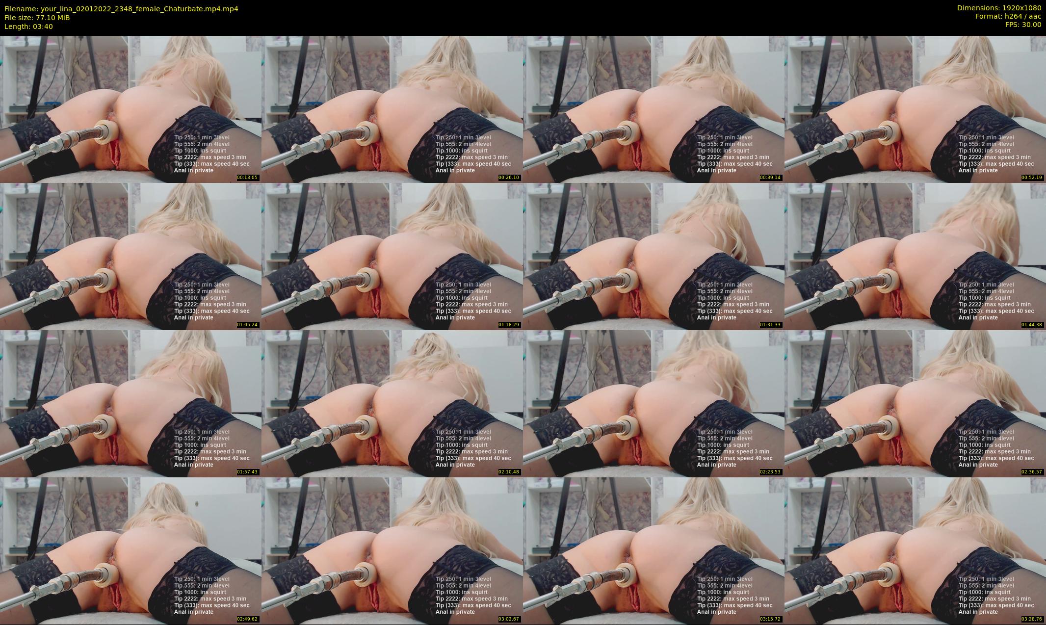 your_lina — 4 minute Chaturbate female cam show recording, 1080p, Jan 2, 2022