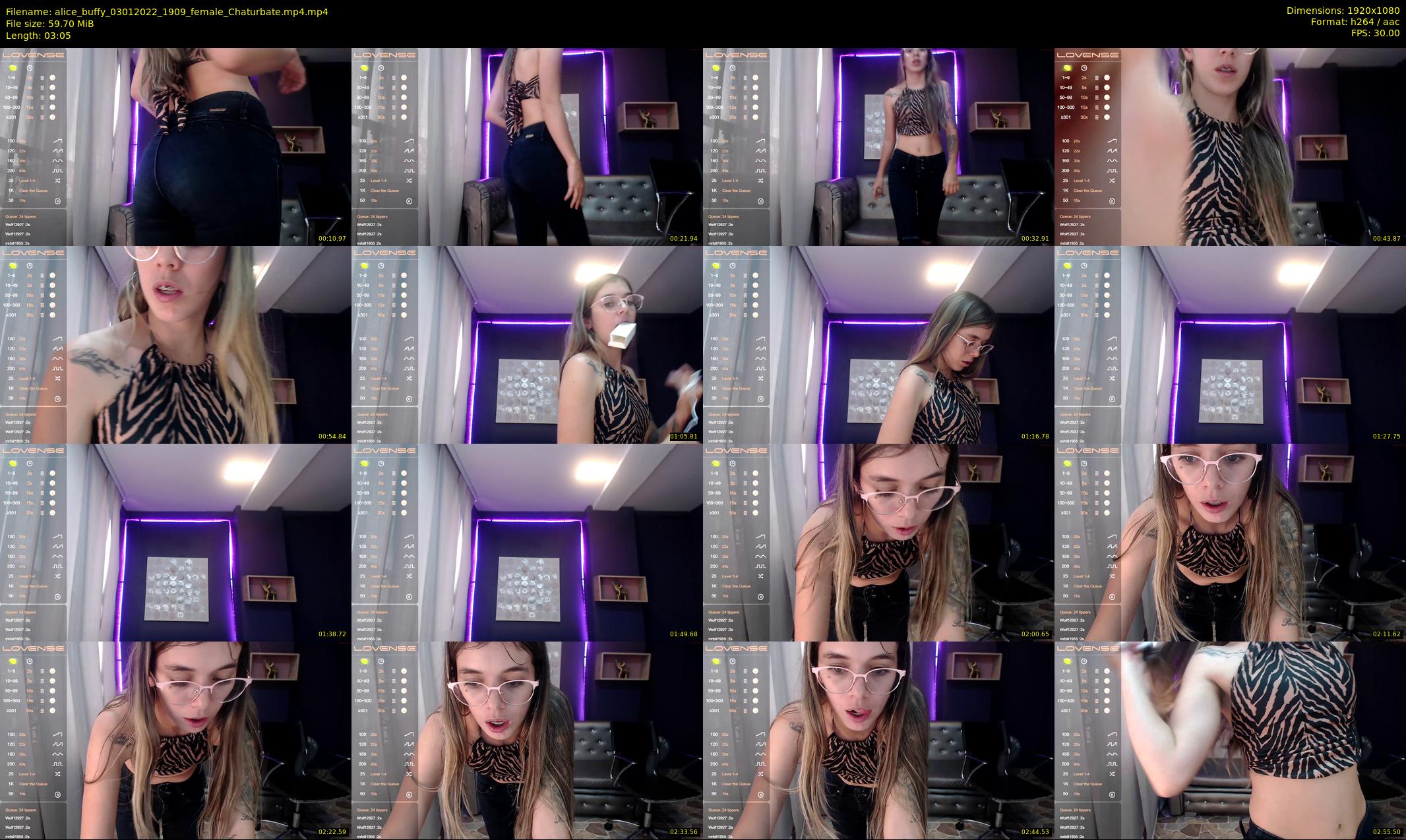 alice_buffy — 4 minute Chaturbate female cam show recording, 1080p, Jan 3, 2022