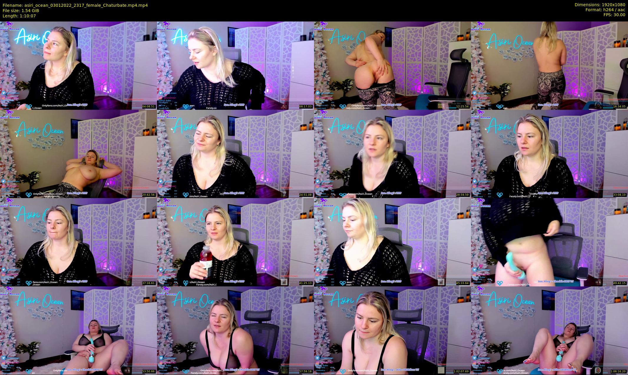 asiri_ocean — 71 minute Chaturbate female cam show recording, 1080p, Jan 3, 2022