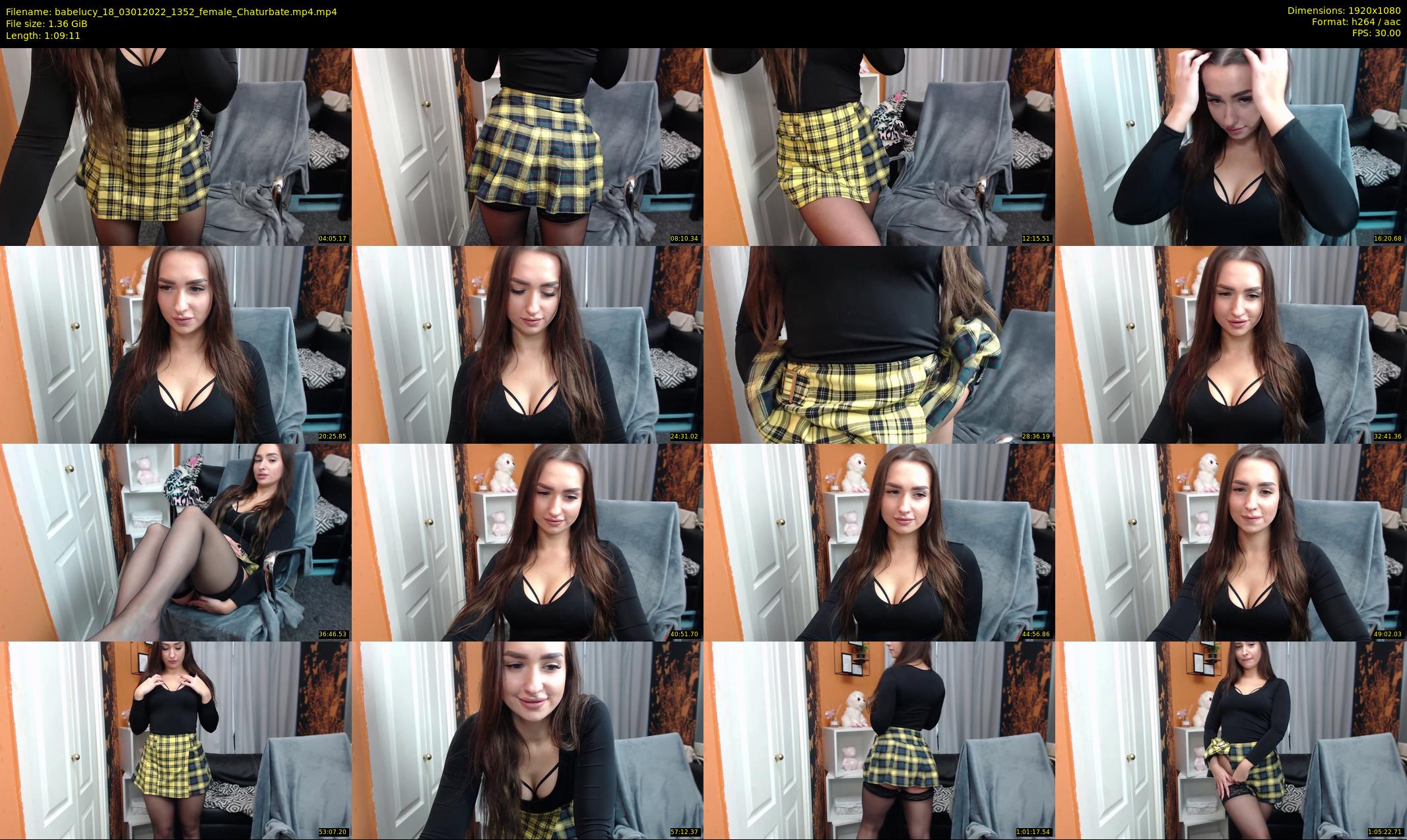 babelucy_18 — 70 minute Chaturbate female cam show recording, 1080p, Jan 3, 2022