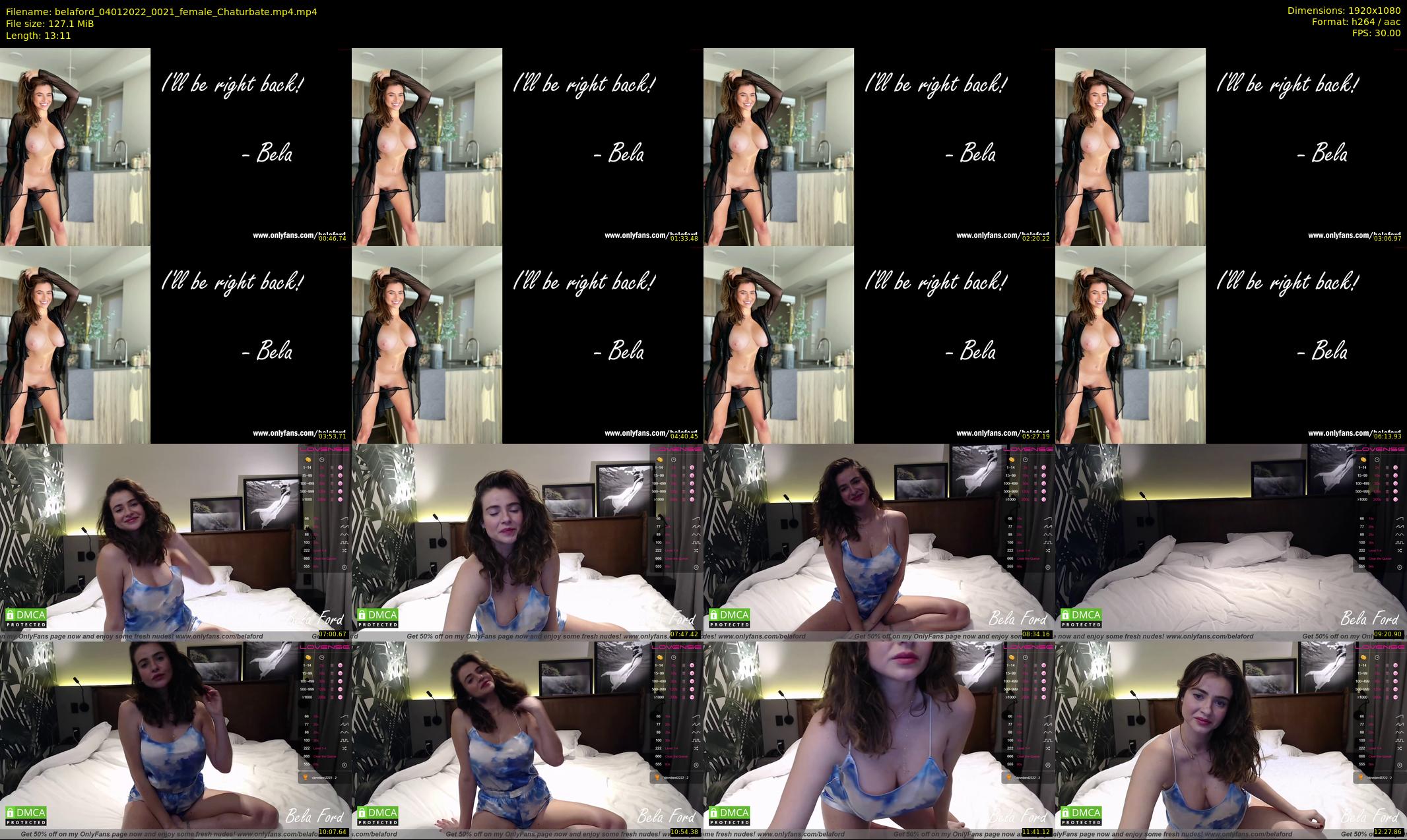 belaford — 14 minute Chaturbate female cam show recording, 1080p, Jan 4, 2022