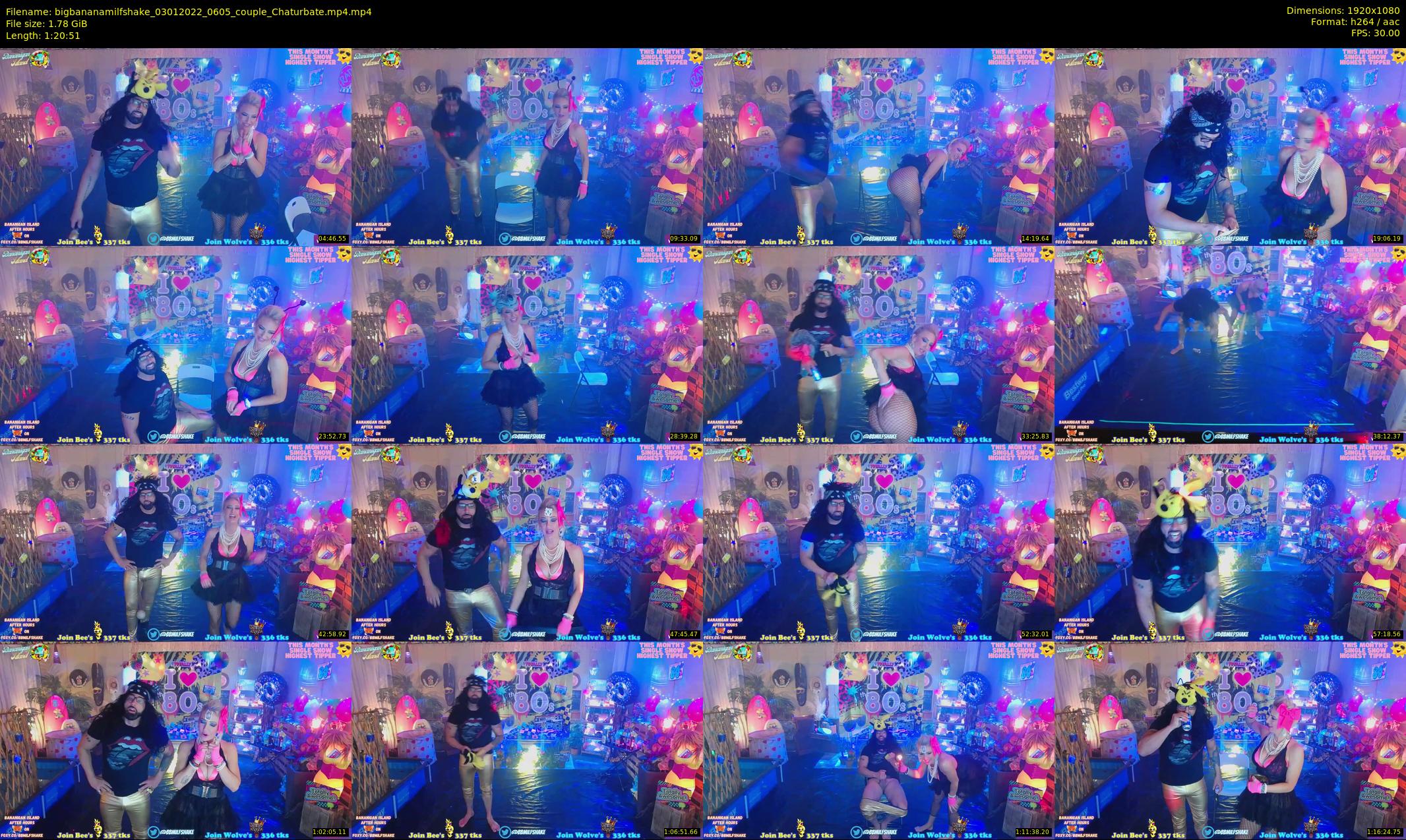 bigbananamilfshake — 81 minute Chaturbate couple cam show recording, 1080p, Jan 3, 2022