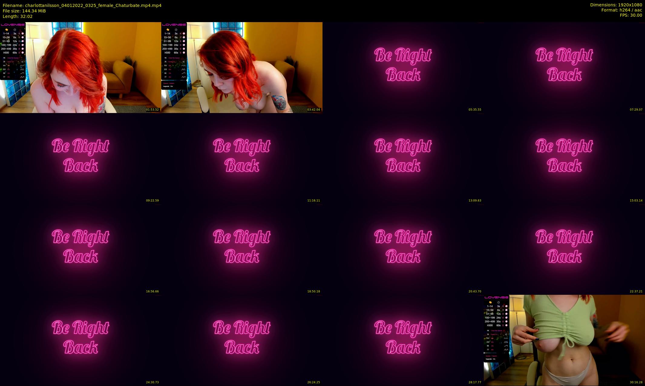 charlottanilsson — 33 minute Chaturbate female cam show recording, 1080p, Jan 4, 2022