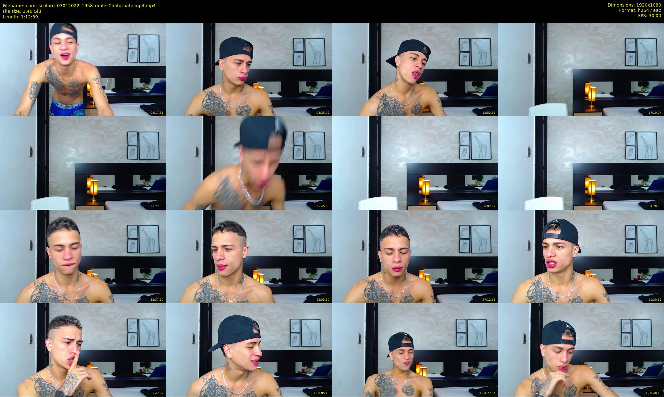 chris_scolaro — 73 minute Chaturbate male cam show recording, 1080p, Jan 3, 2022