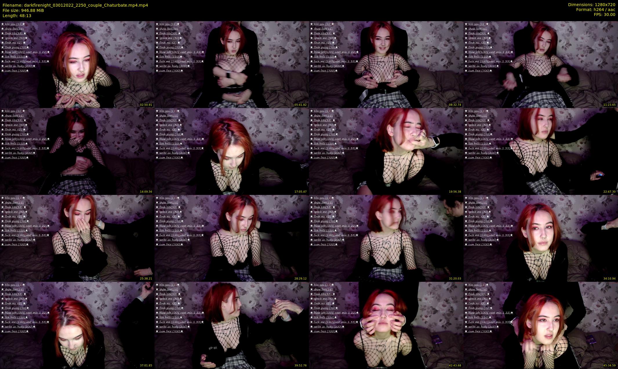 darkfirenight — 49 minute Chaturbate couple cam show recording, 720p, Jan 3, 2022