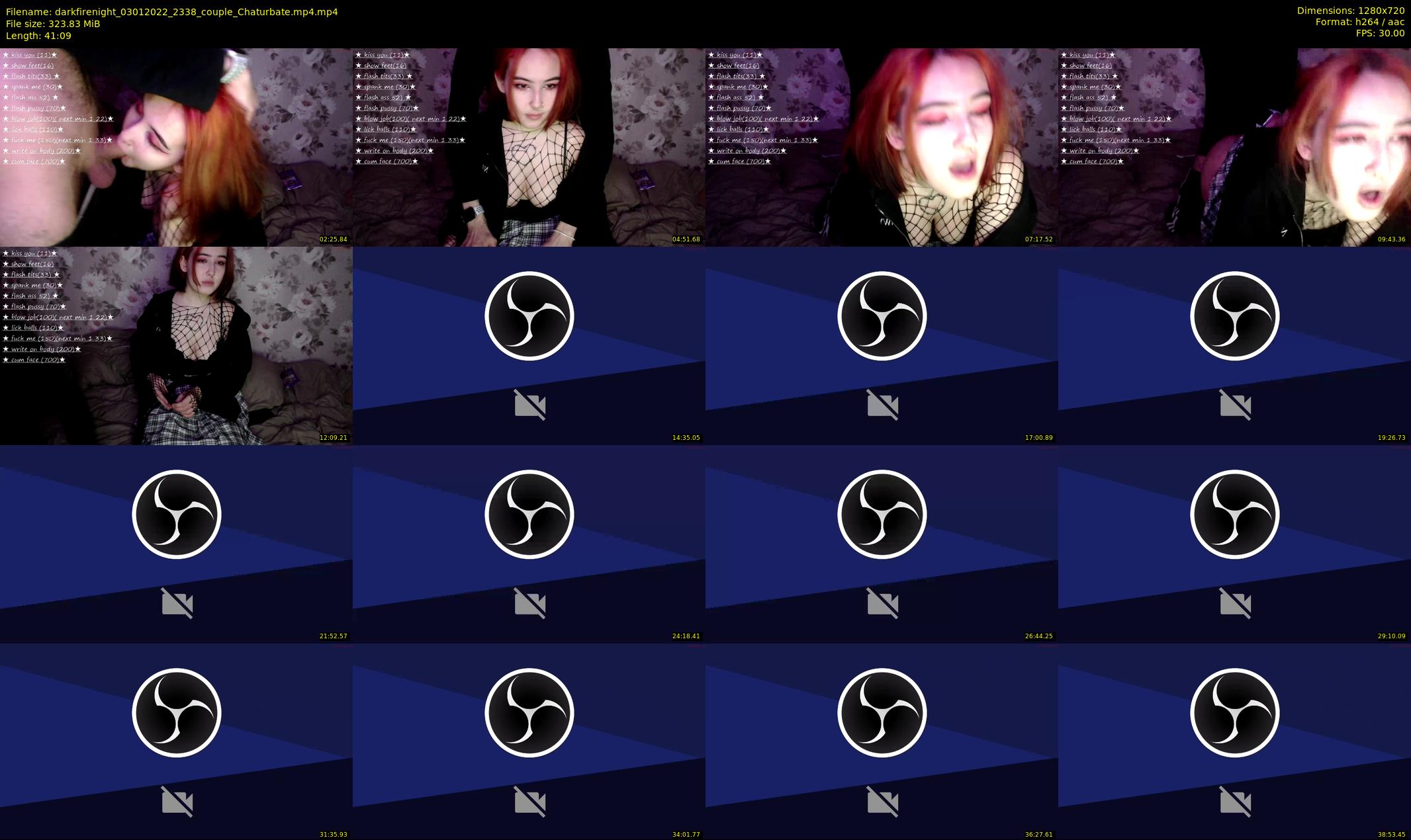 darkfirenight — 42 minute Chaturbate couple cam show recording, 720p, Jan 3, 2022