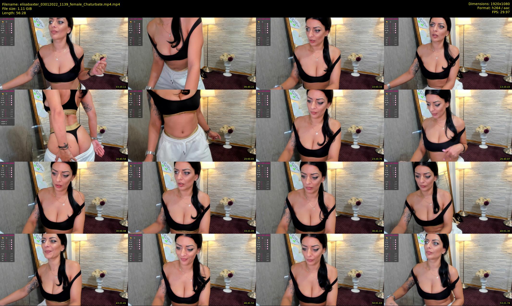 elisabaxter — 57 minute Chaturbate female cam show recording, 1080p, Jan 3, 2022