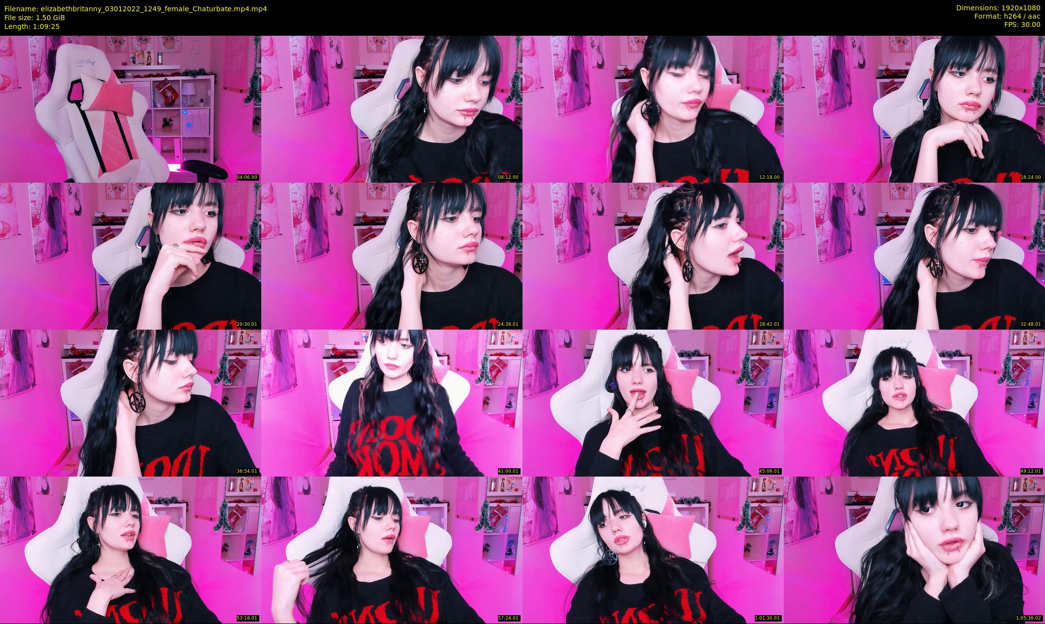 elizabethbritanny — 70 minute Chaturbate female cam show recording, 1080p, Jan 3, 2022