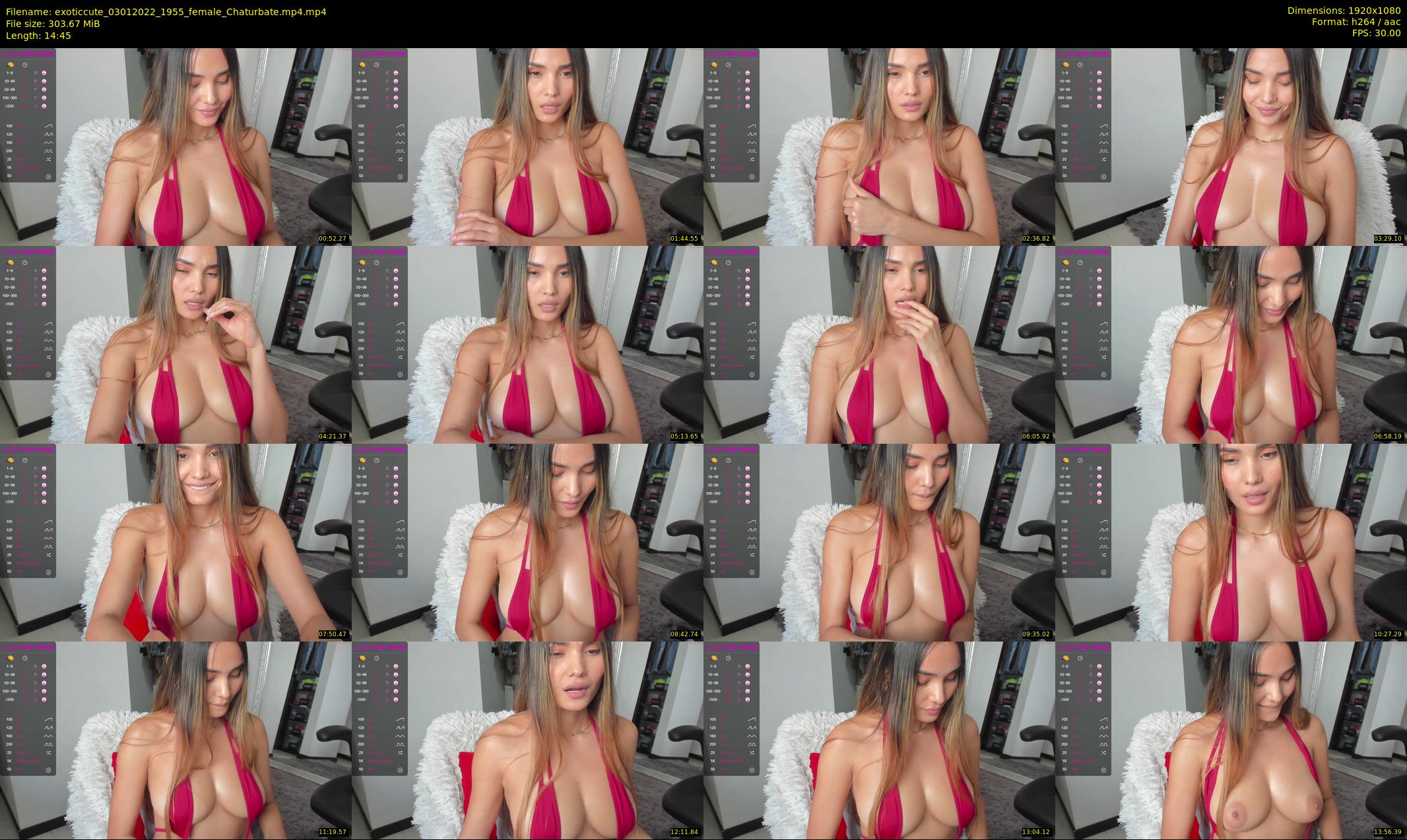 exoticcute — 15 minute Chaturbate female cam show recording, 1080p, Jan 3, 2022