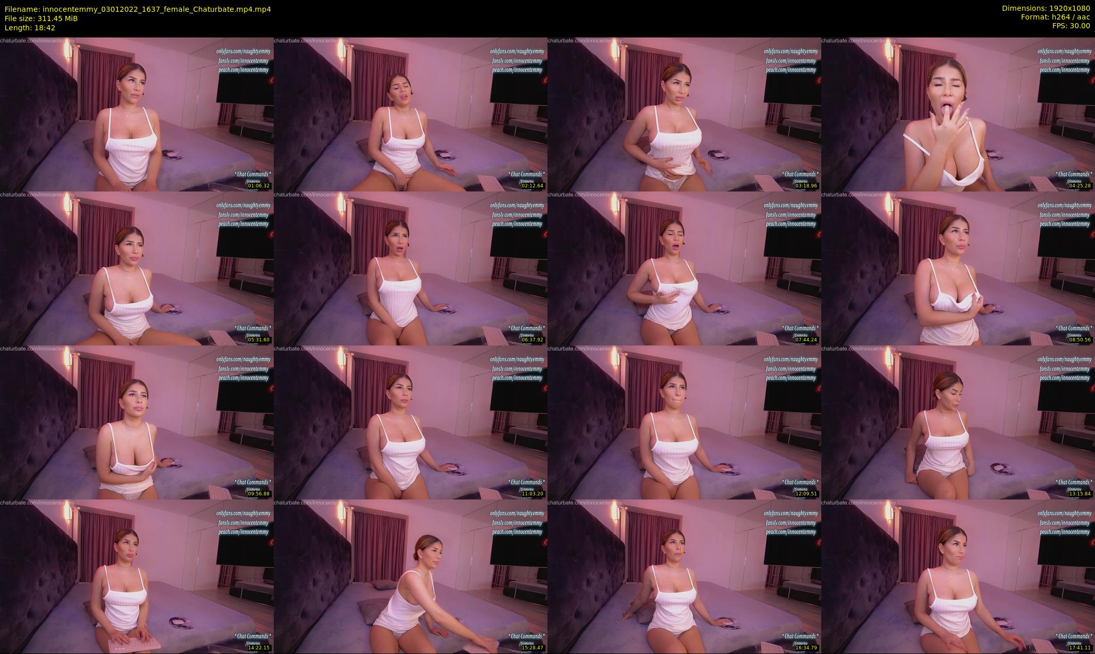 innocentemmy — 19 minute Chaturbate female cam show recording, 1080p, Jan 3, 2022
