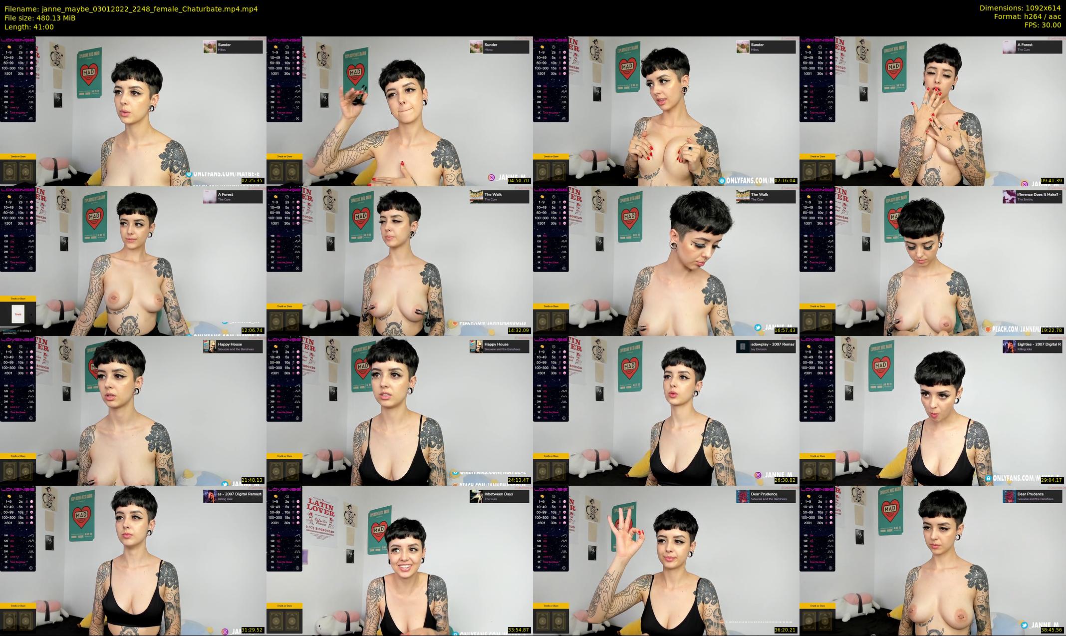 janne_maybe — 41 minute Chaturbate female cam show recording, 480p, Jan 3, 2022