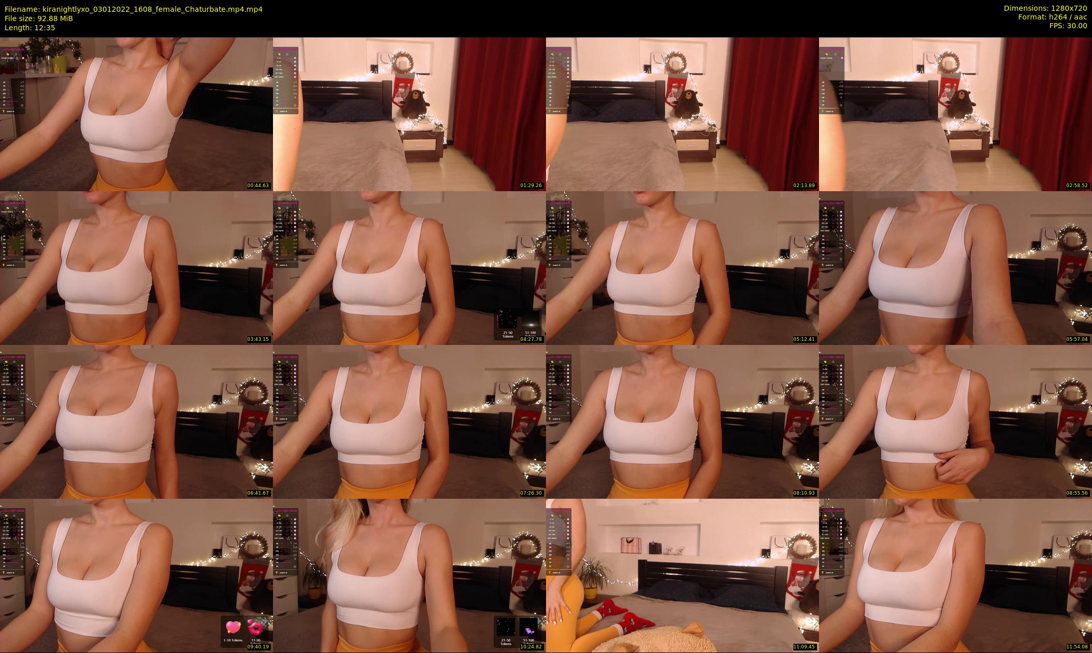 kiranightlyxo — 13 minute Chaturbate female cam show recording, 720p, Jan 3, 2022