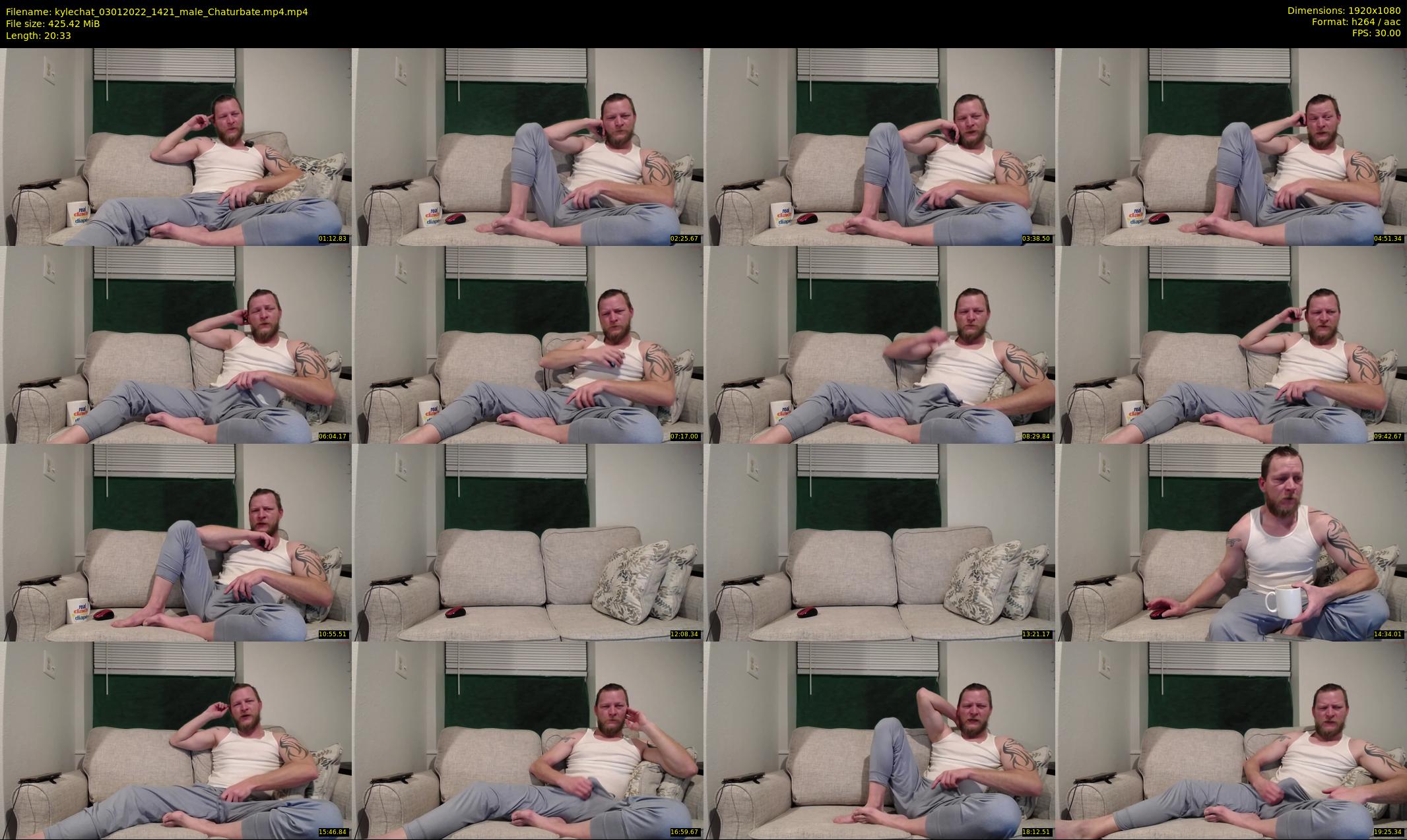 kylechat — 21 minute Chaturbate male cam show recording, 1080p, Jan 3, 2022