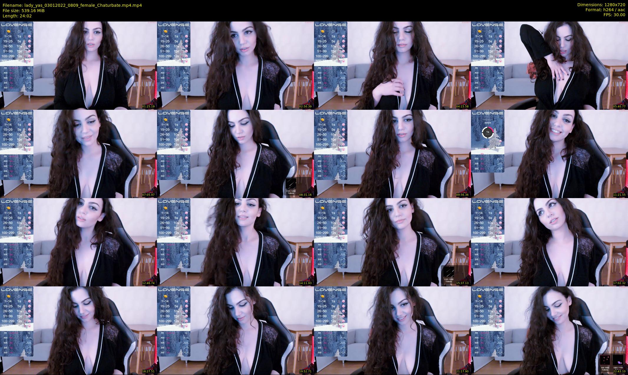 lady_yas — 25 minute Chaturbate female cam show recording, 720p, Jan 3, 2022