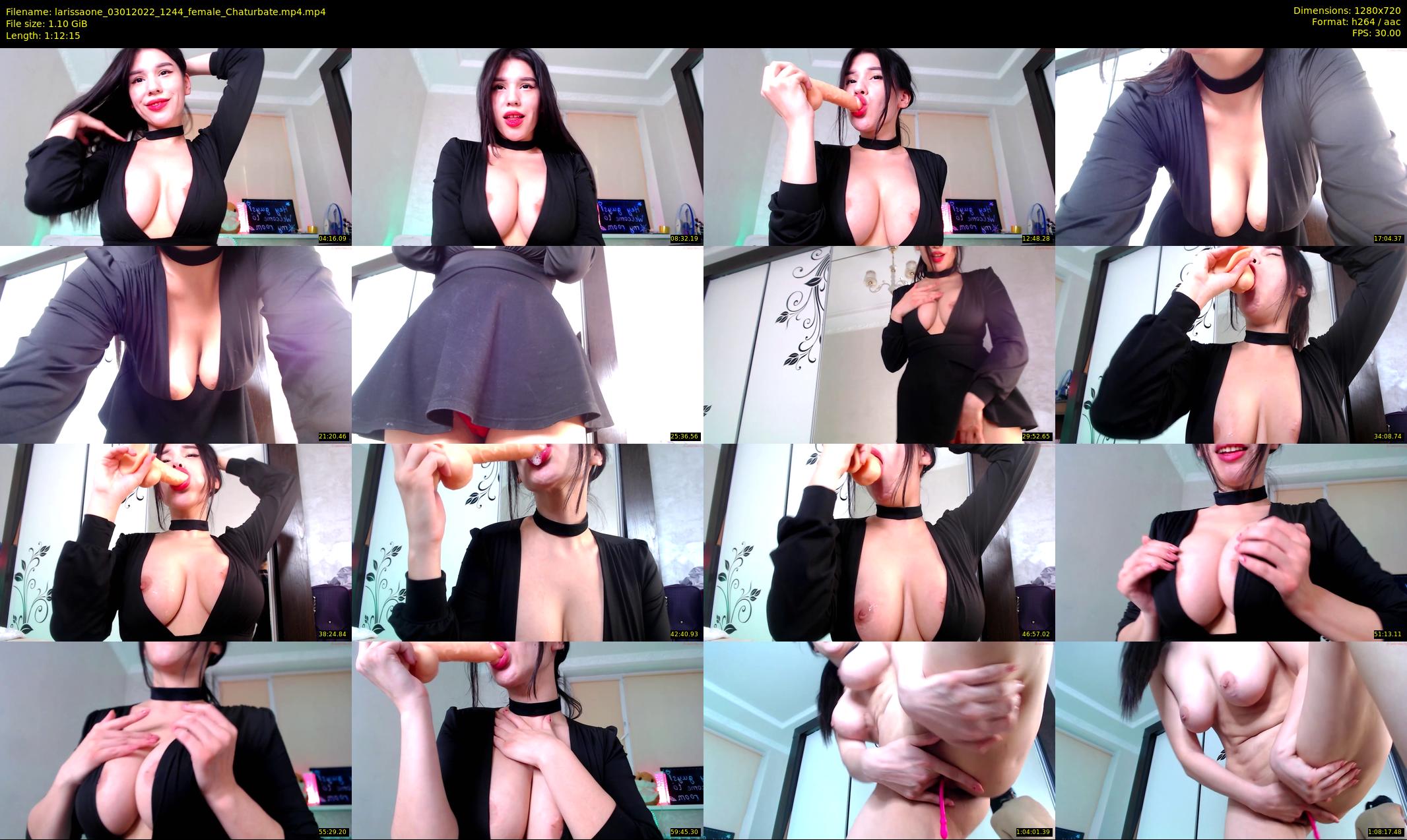 larissaone — 73 minute Chaturbate female cam show recording, 720p, Jan 3, 2022