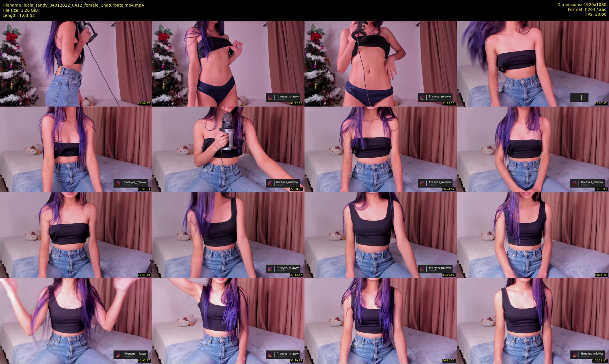 lucia_sandy — 64 minute Chaturbate female cam show recording, 1080p, Jan 4, 2022