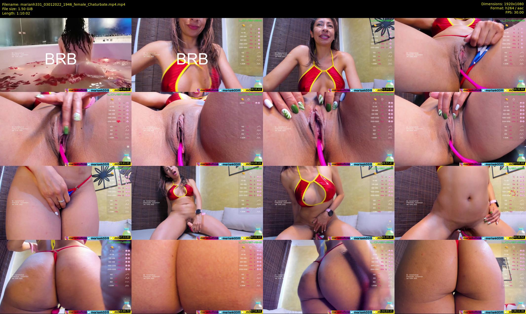 marianh331 — 71 minute Chaturbate female cam show recording, 1080p, Jan 3, 2022