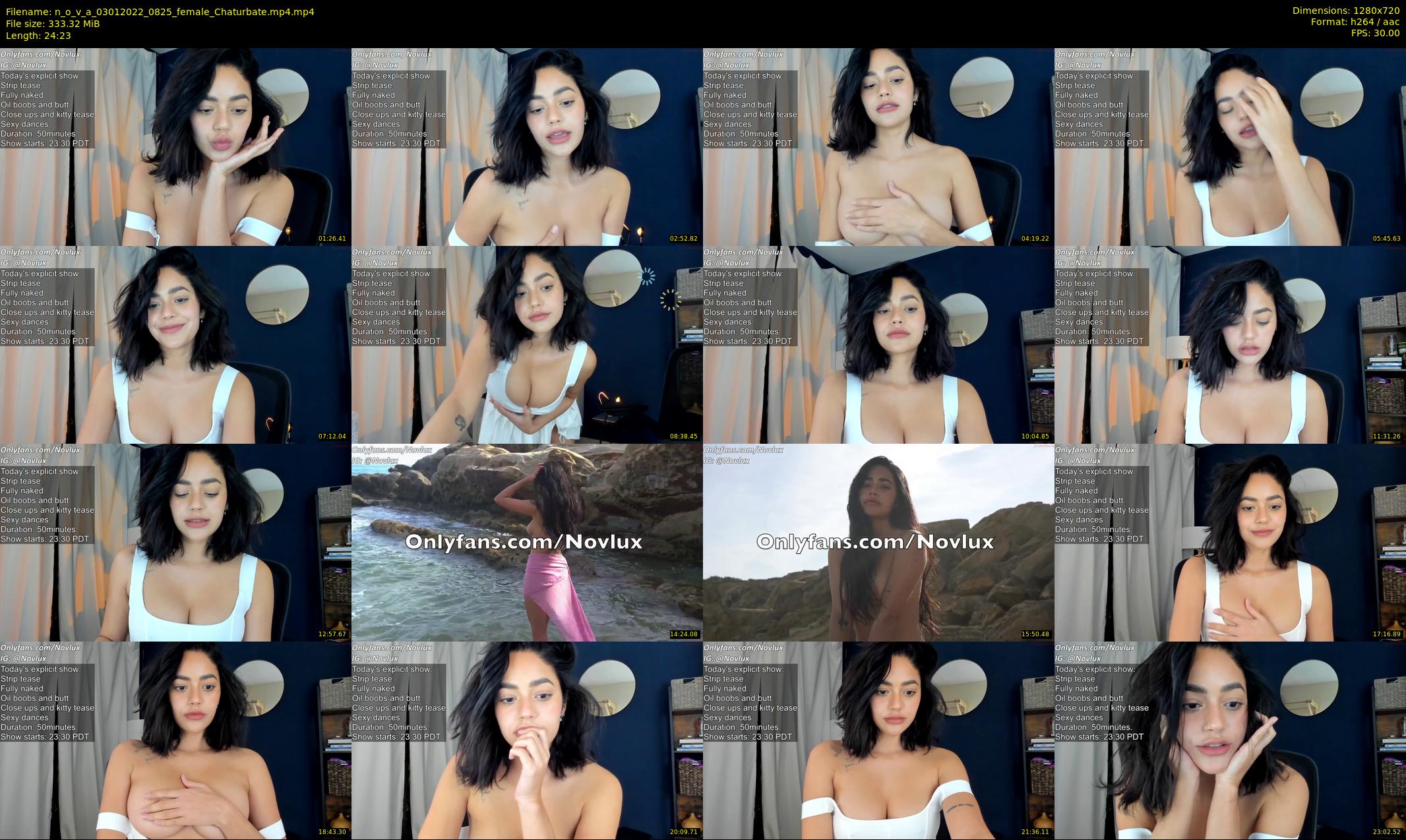 n_o_v_a — 25 minute Chaturbate female cam show recording, 720p, Jan 3, 2022