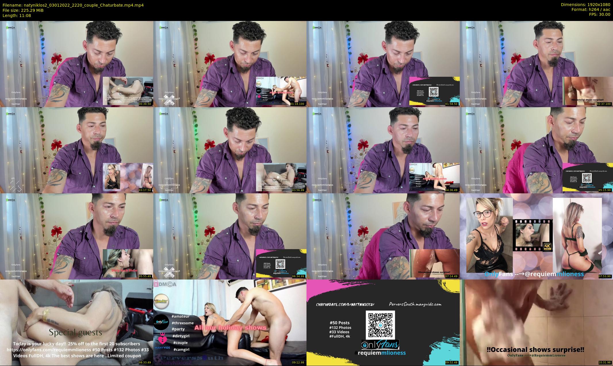 natyniklos2 — 12 minute Chaturbate couple cam show recording, 1080p, Jan 3, 2022