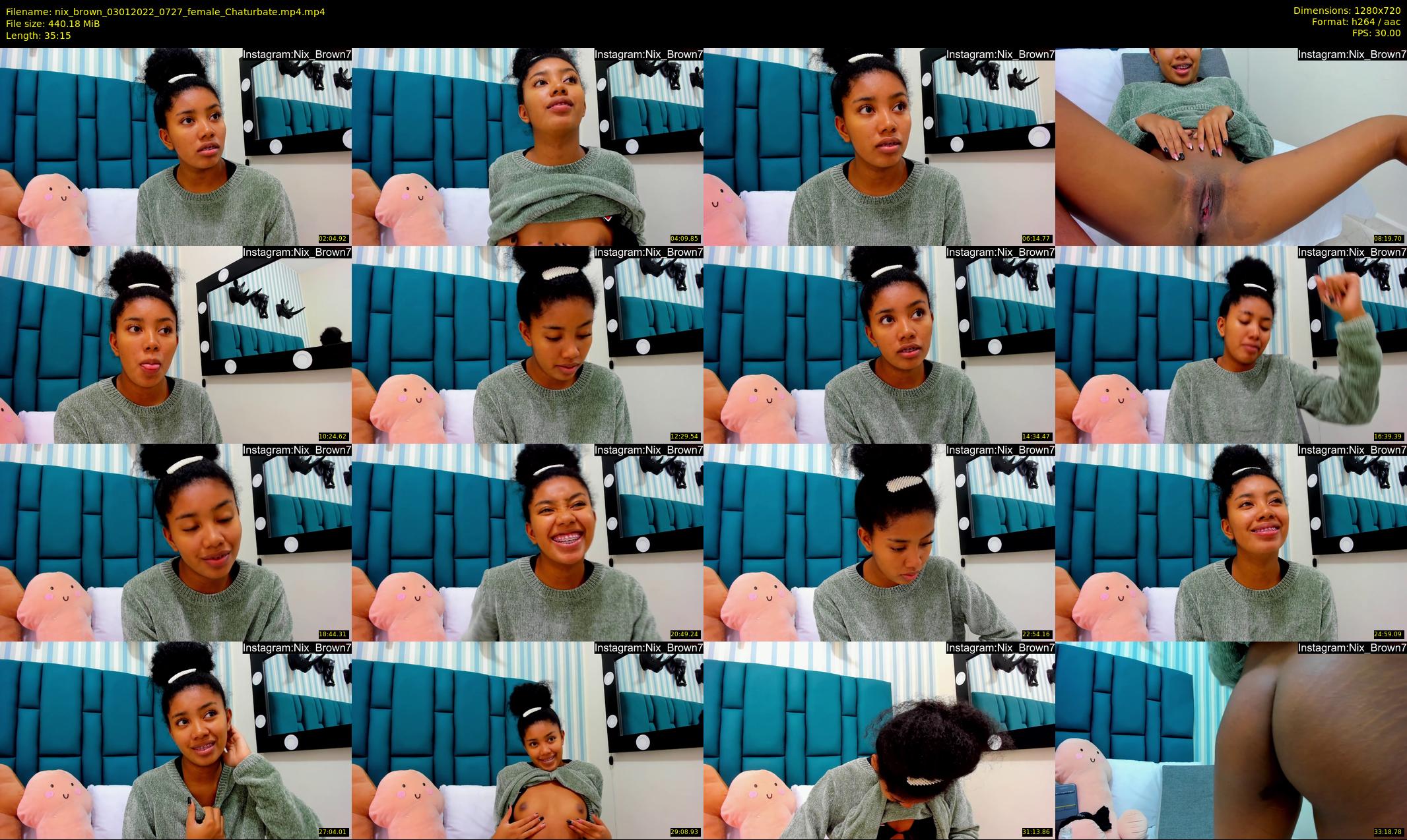 nix_brown — 36 minute Chaturbate female cam show recording, 720p, Jan 3, 2022