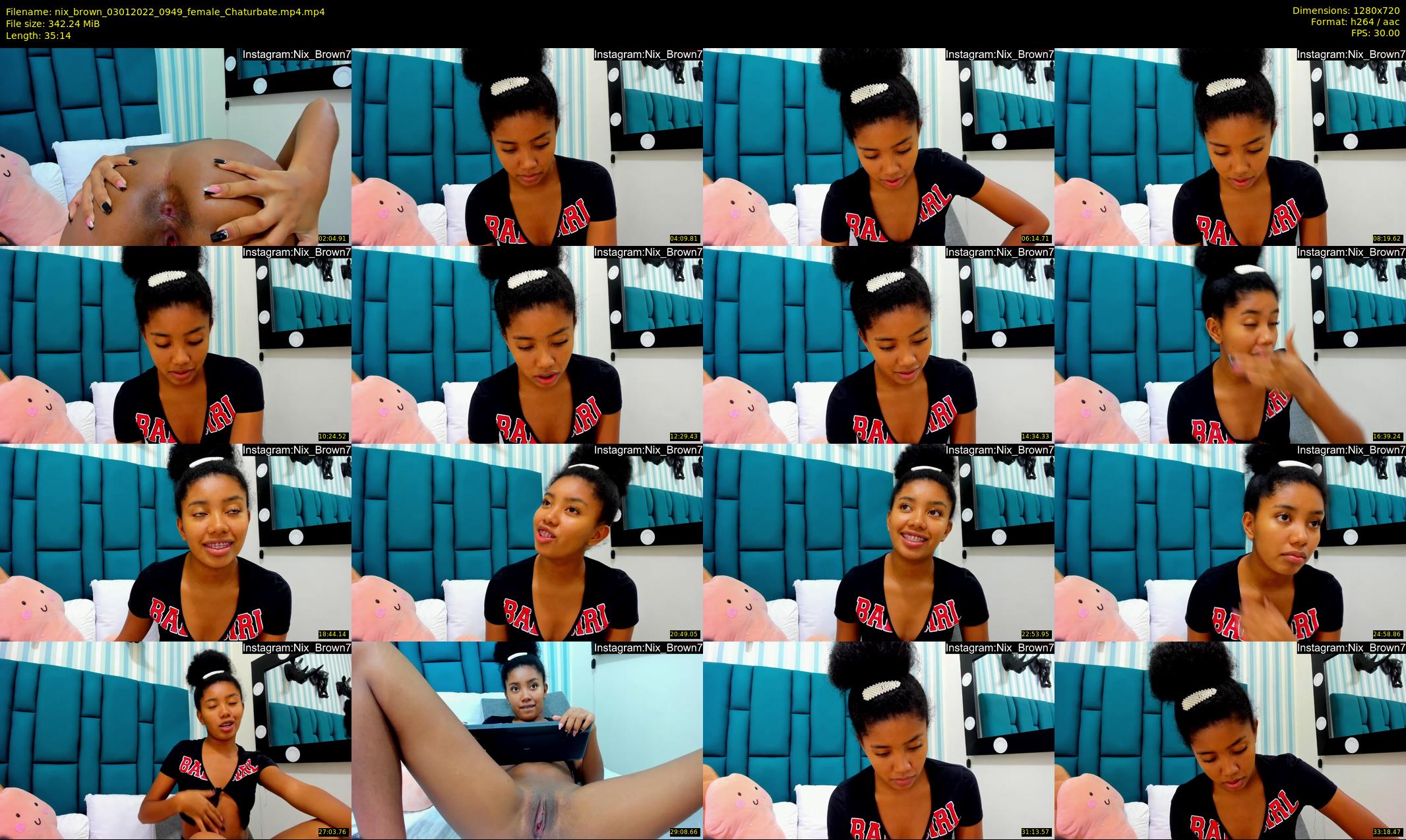 nix_brown — 36 minute Chaturbate female cam show recording, 720p, Jan 3, 2022