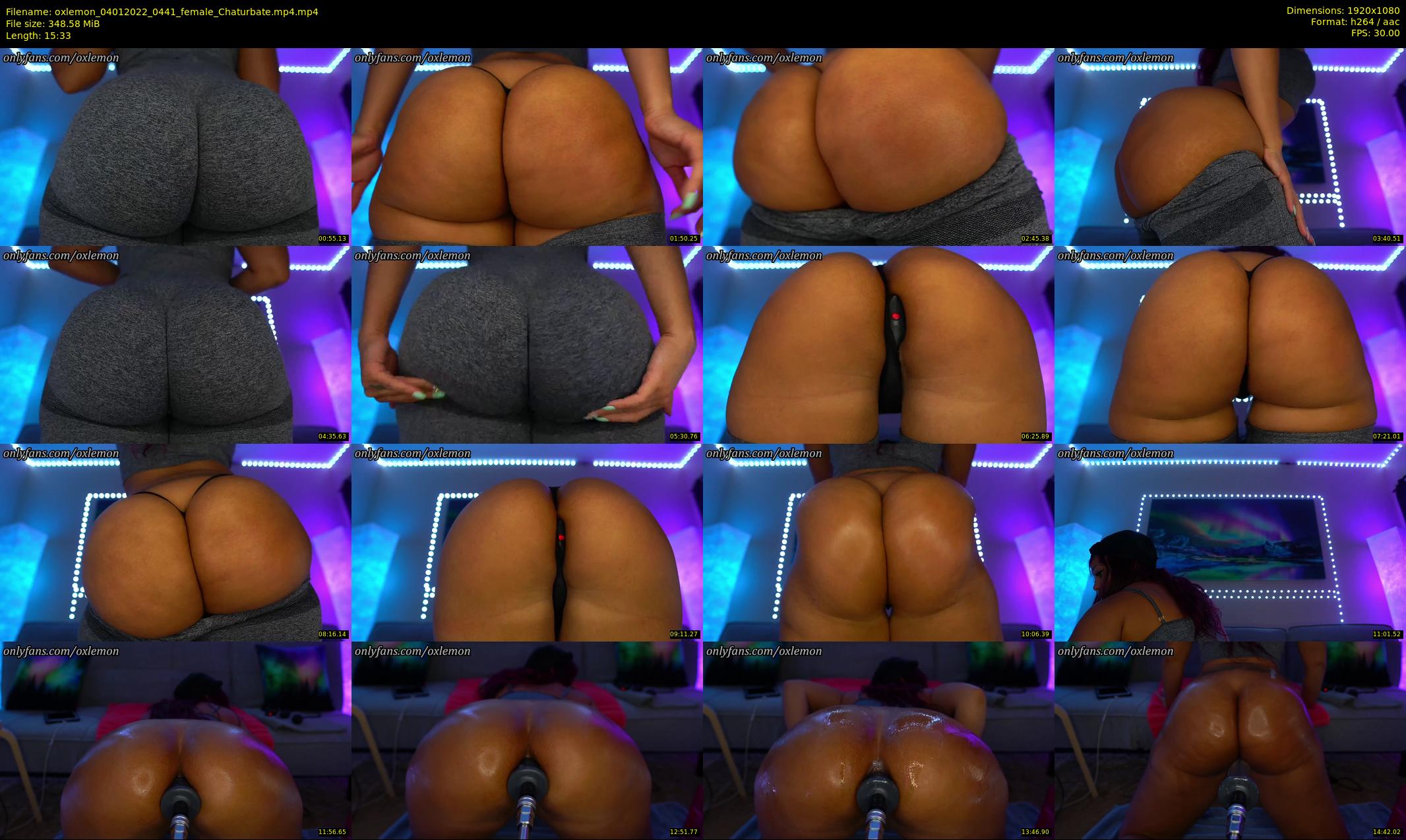 oxlemon — 16 minute Chaturbate female cam show recording, 1080p, Jan 4, 2022